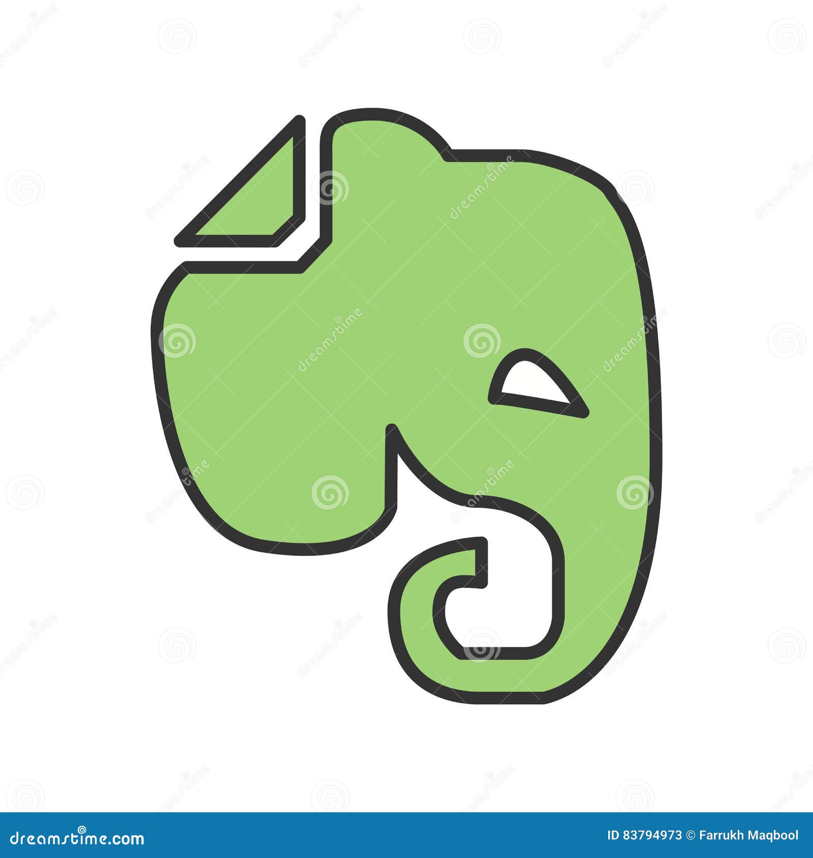evernote editorial stock photo