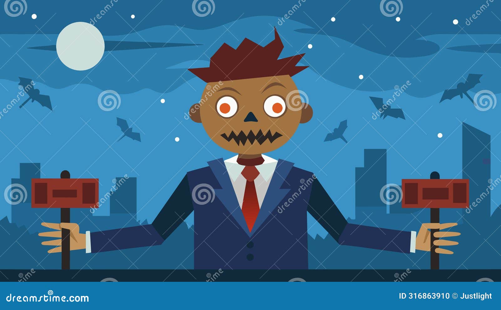 with every breaking news segment the scarecrow news anchor seemed to grow more and more menacing his frightening