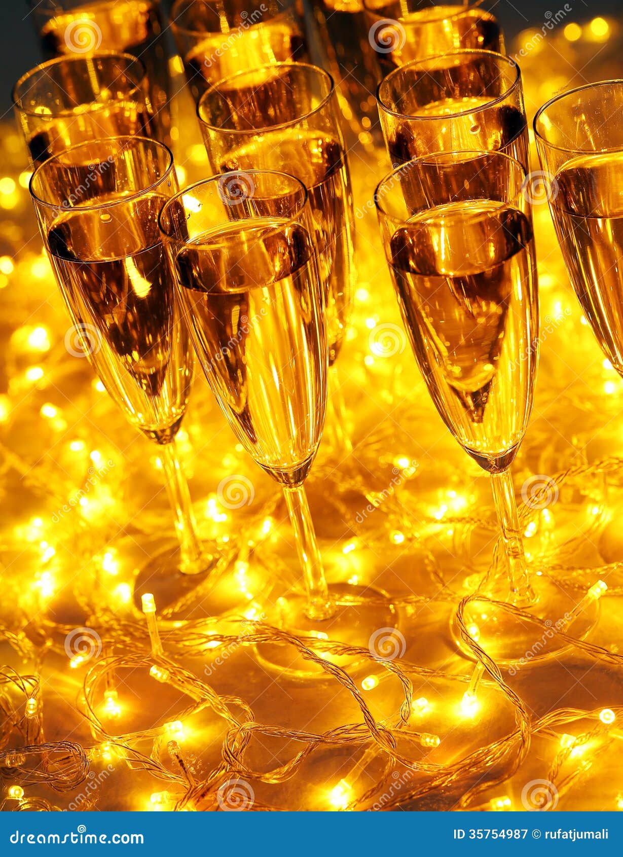 Every Celebration Party Drinks always Include Champagne Stock Image