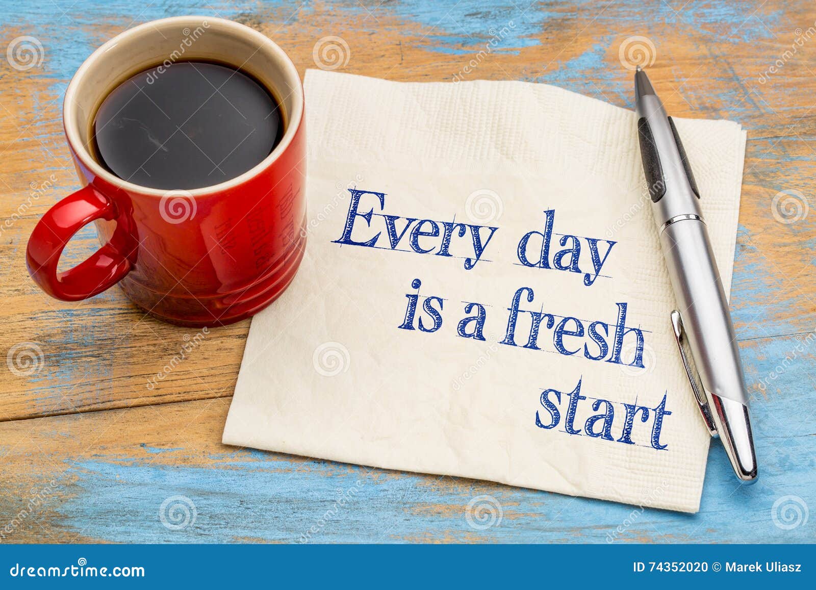 Every day is a fresh start stock photo. Image of fresh 74352020