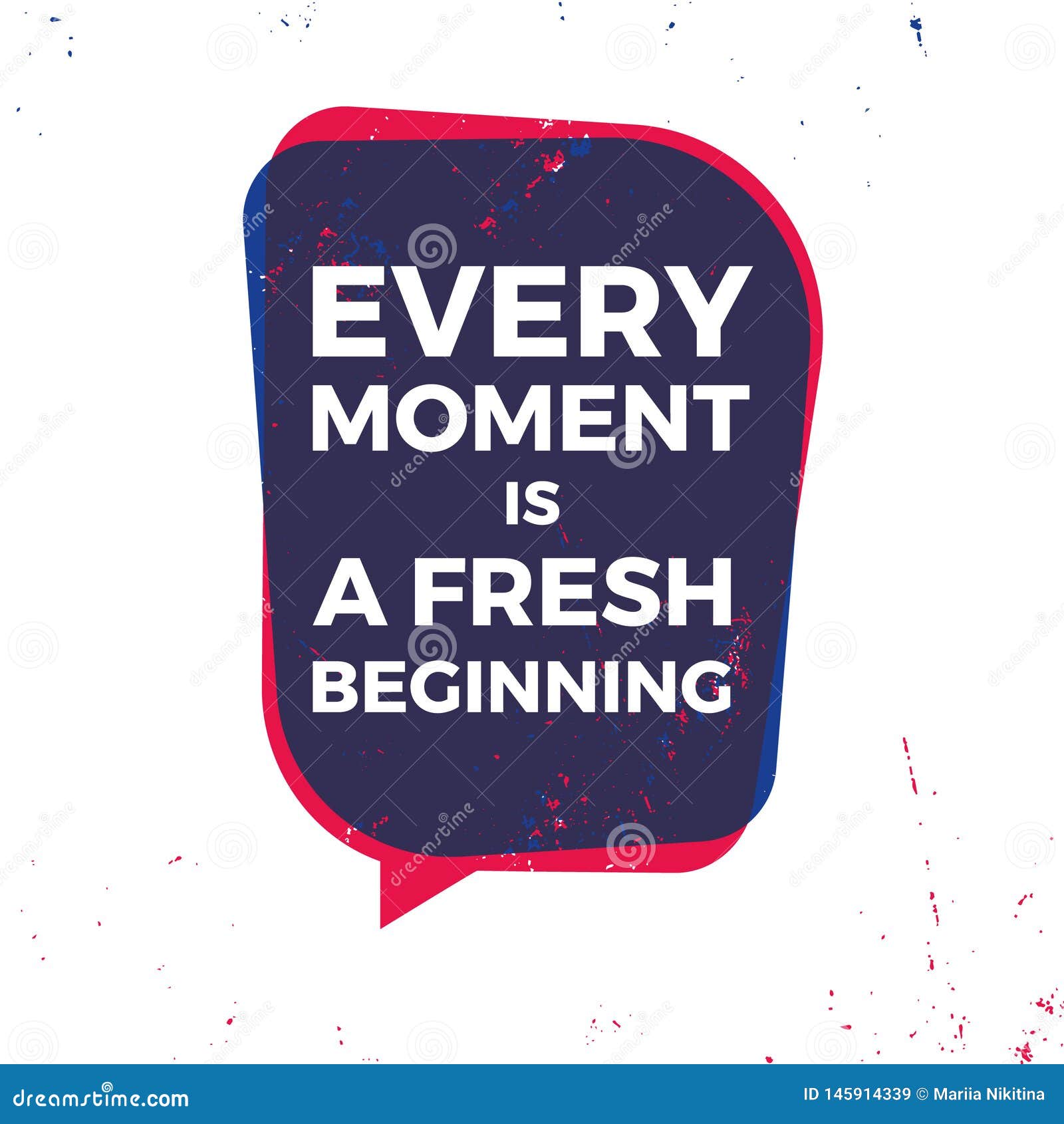 Every Moment is a Fresh Beginning Vector Motivation Quote Poster or