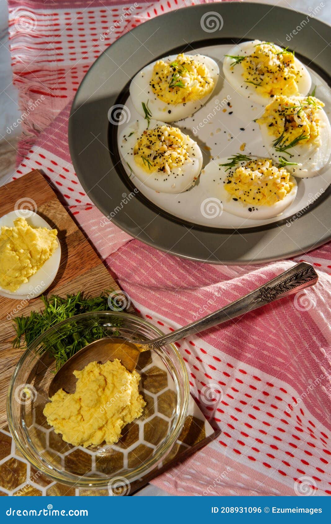 Everything Bagel Deviled Eggs Stock Photo Image of dried, holiday