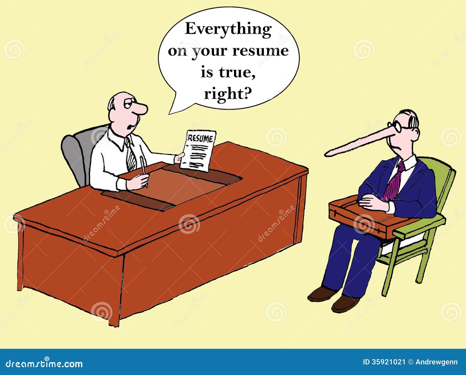 Funny resume cartoons