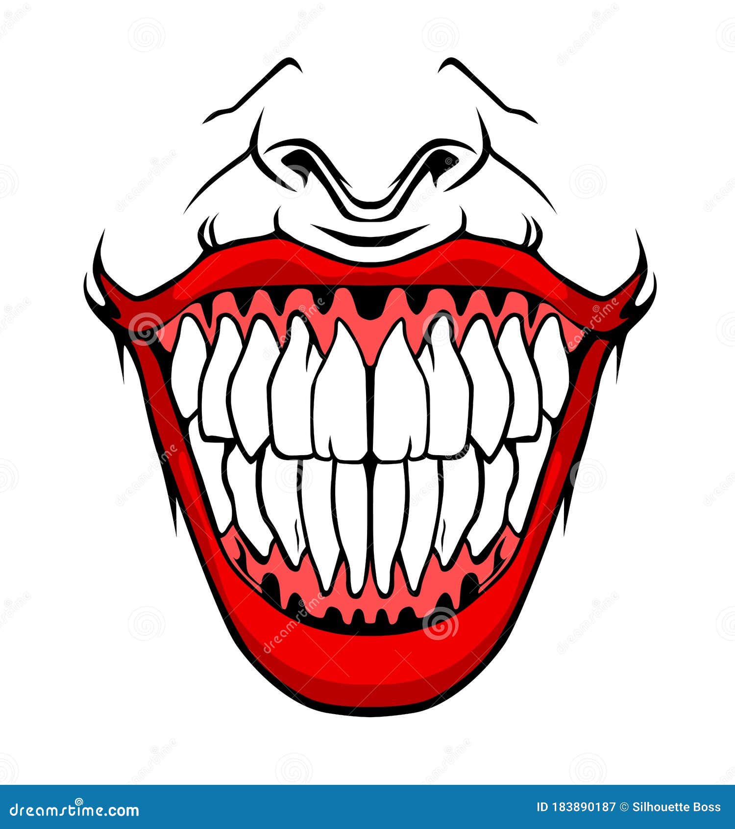 Evil Clown / Creepy Clown or Horror Clown, Clown Horror Smiley Face ...