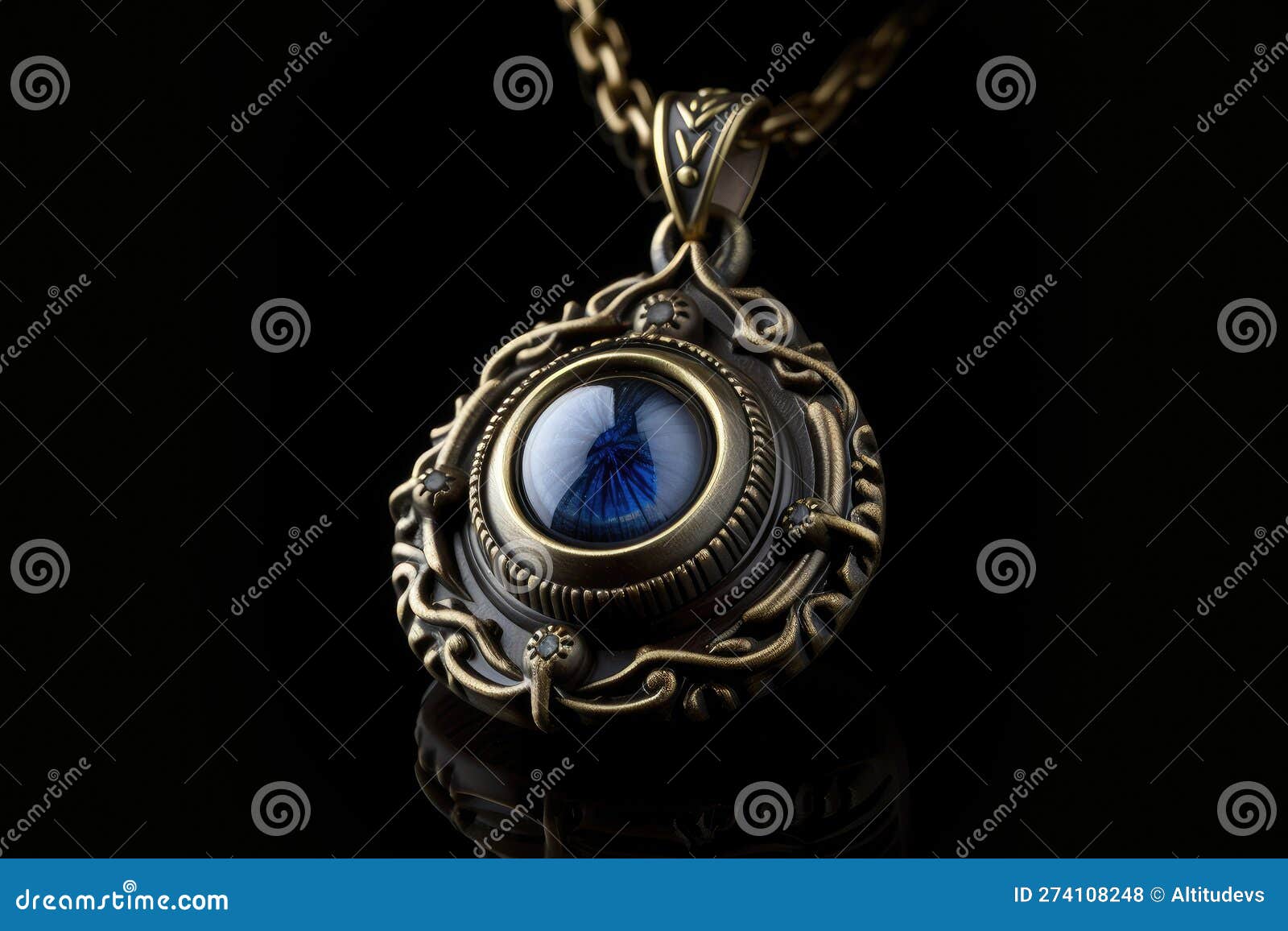 evil eye amulet, with its stylized eyeball and fearsome countenance, brings protection to its wearer