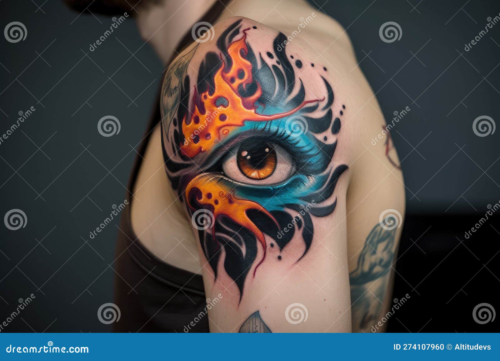Evil Eye Inspired Tattoo Design – Tattoos Wizard Designs
