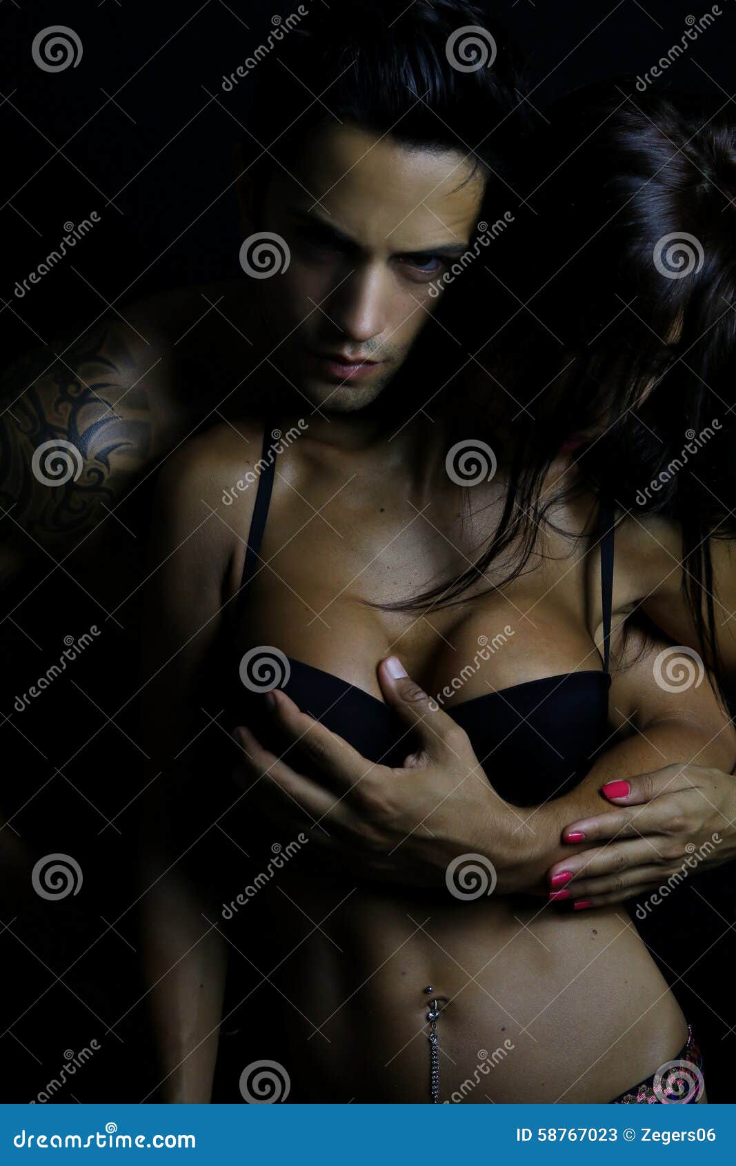 Evil Man Making Love To a Woman Stock Image - Image of evil