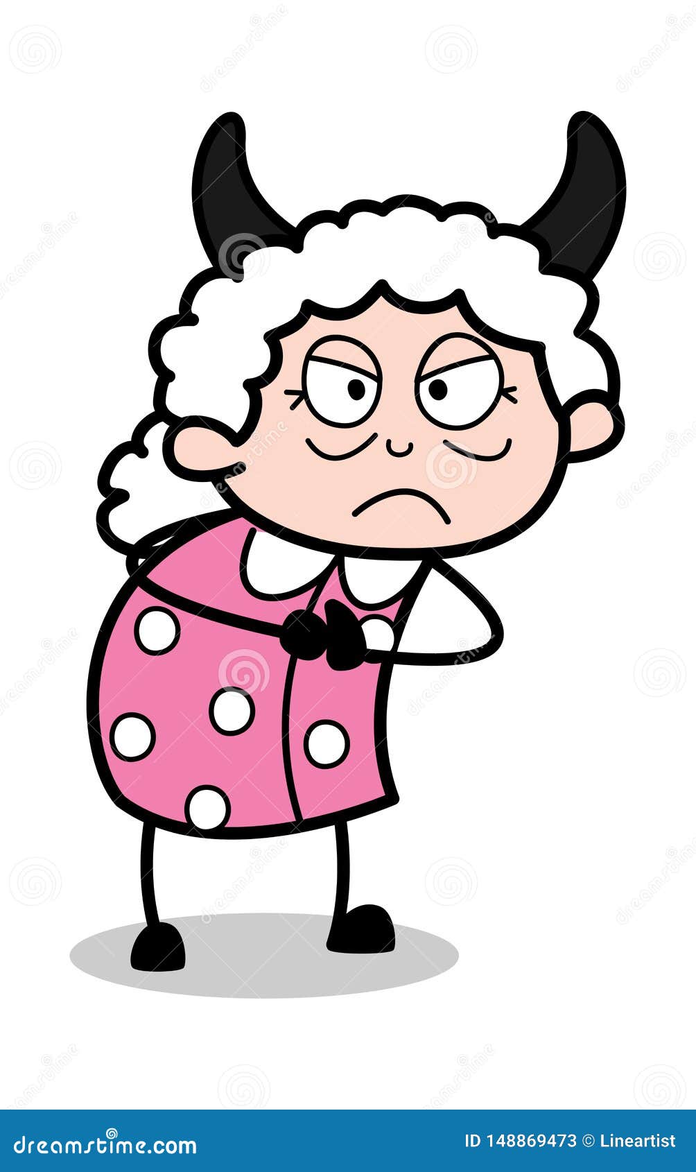 Evil - Old Cartoon Granny Vector Illustration Stock Illustration -  Illustration of irritation, aunty: 148869473