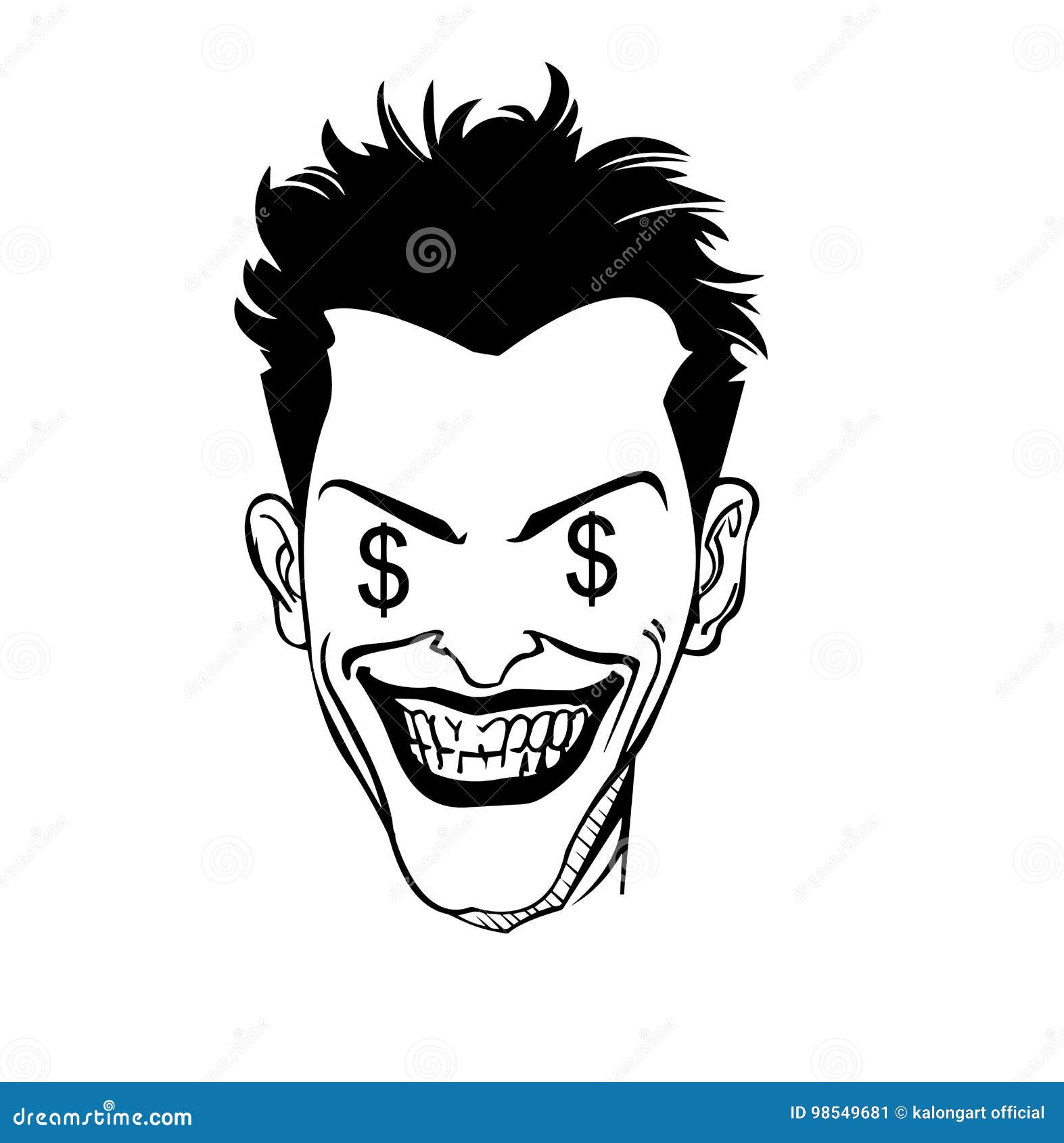 Stencils Evil Smile Stock Illustration Illustration Of Smile