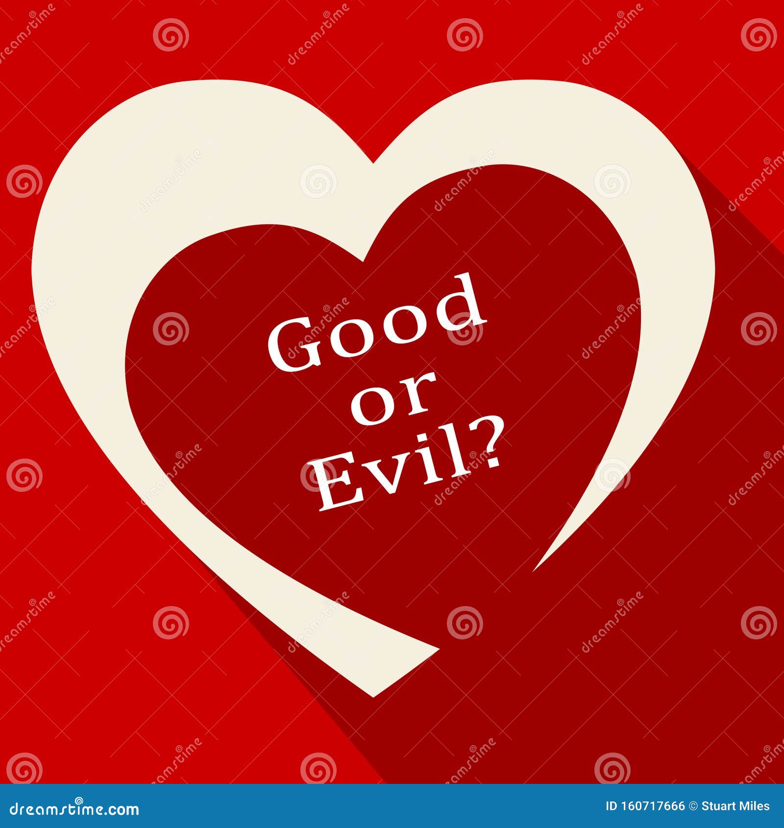 Evil Versus Good Means Faith in God or Devil - 3d Illustration Stock Illustration - Illustration of devil, judgment: 160717666