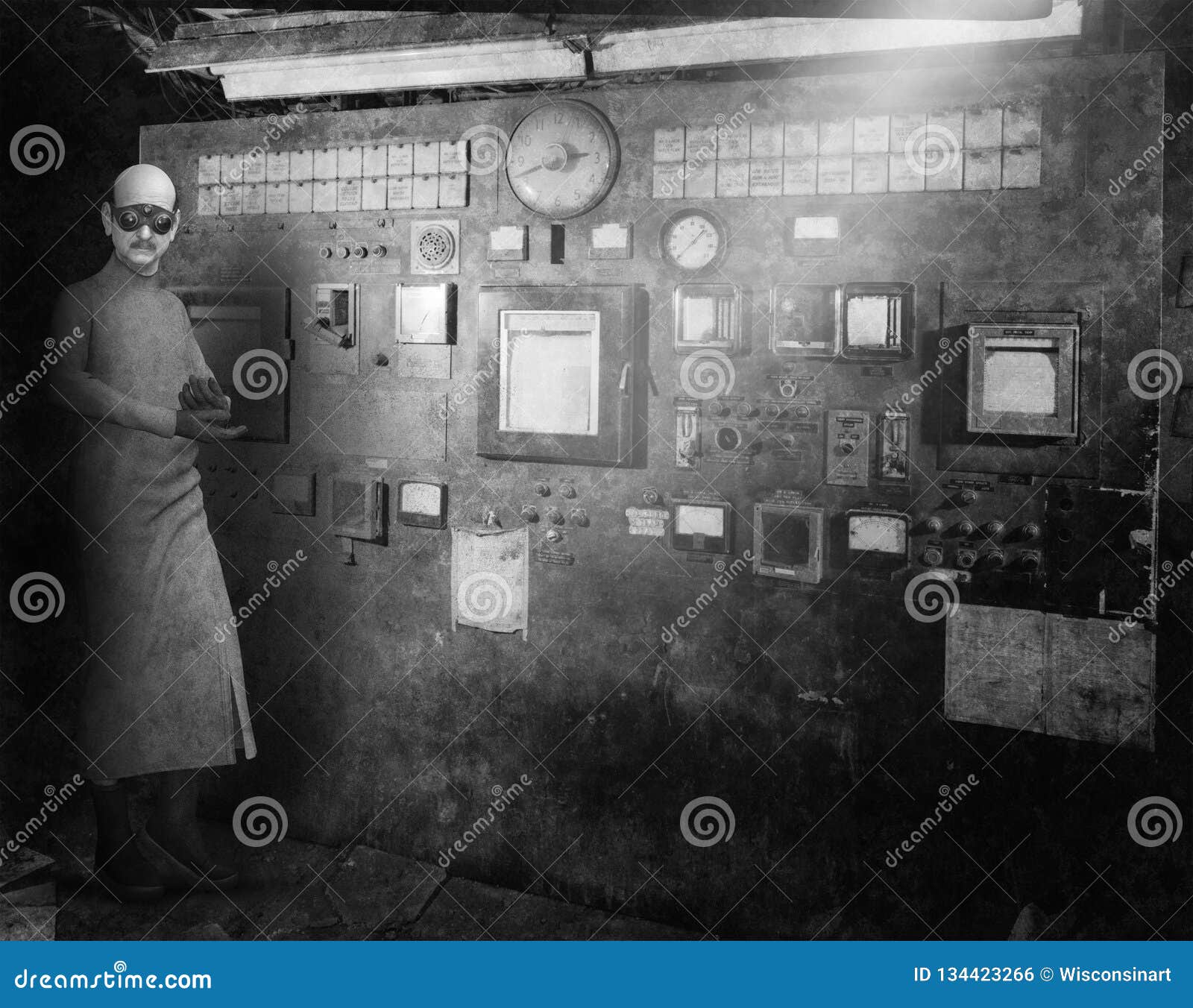 Surreal Vintage Mad Scientist Laboratory Stock Photo Image Of