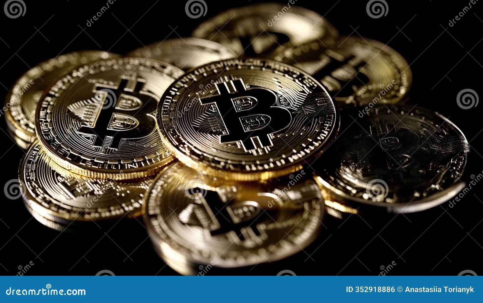 The Evolution of Bitcoin stock photo. Image of blockchain - 352918886