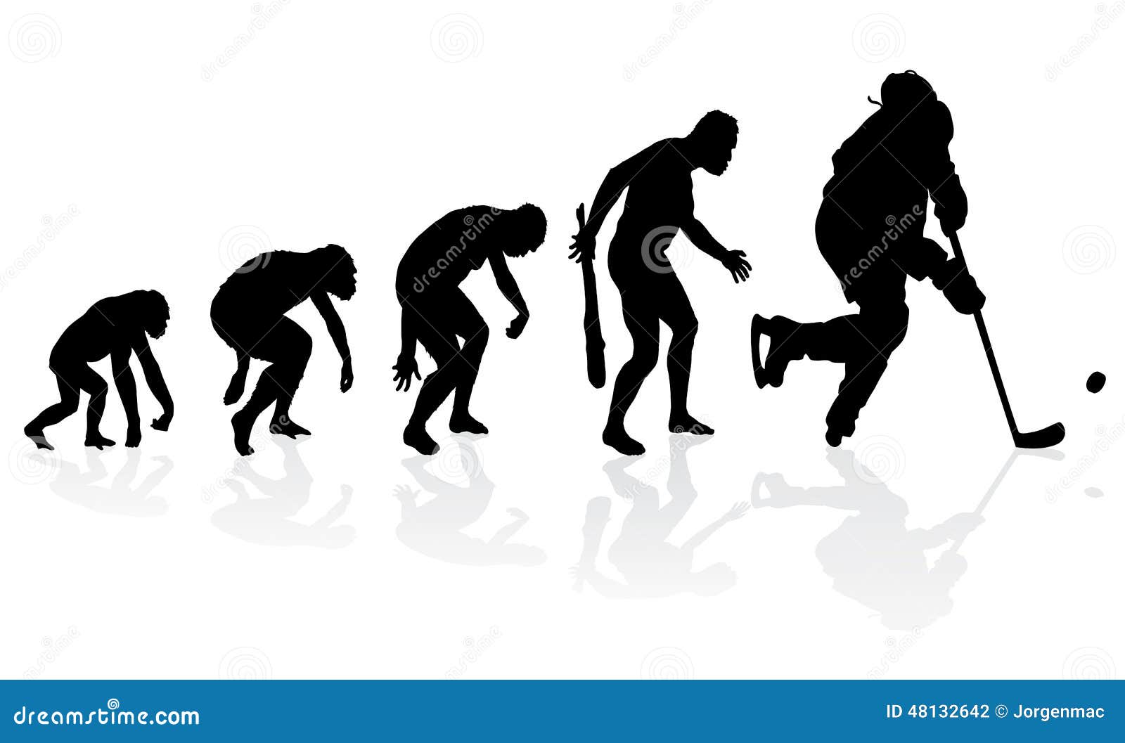 evolution of the ice hockey player.