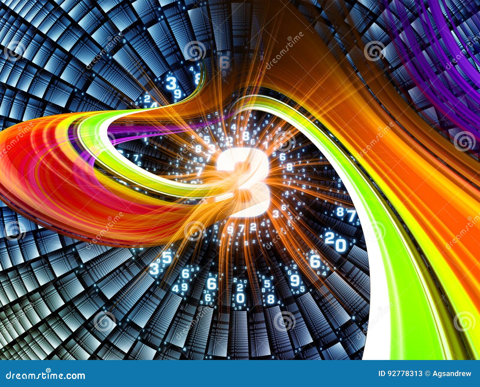 Evolving Digital World stock illustration. Illustration of knowledge - 92778313