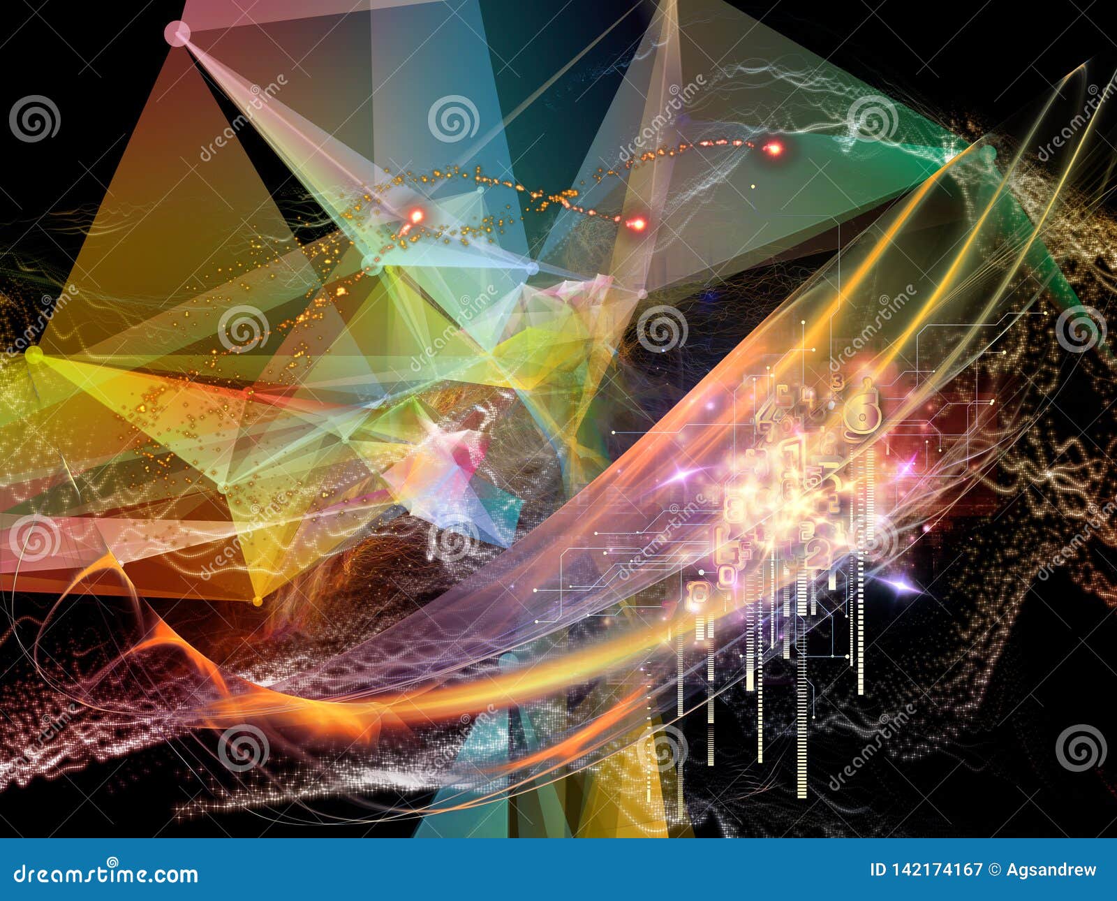 Evolving Virtual World stock illustration. Illustration of idea - 142174167