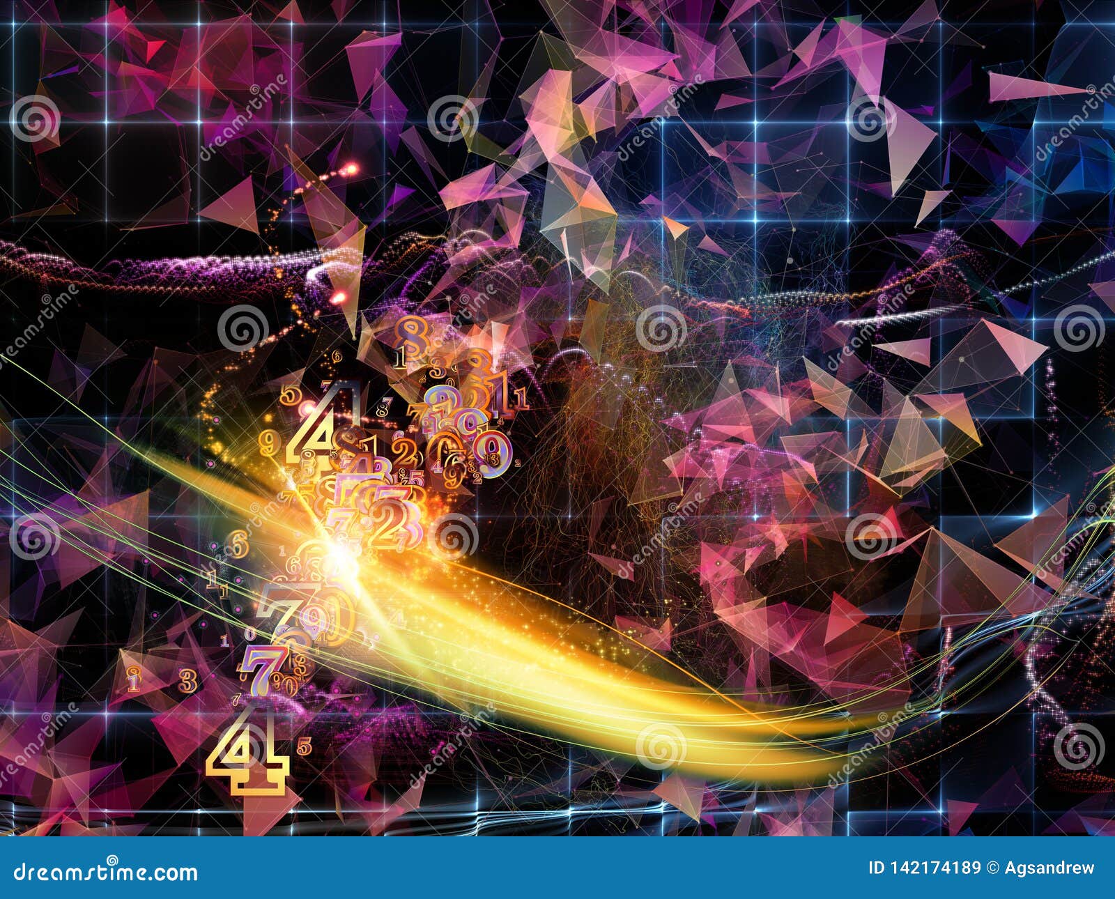 Evolving Virtual World stock illustration. Illustration of logic