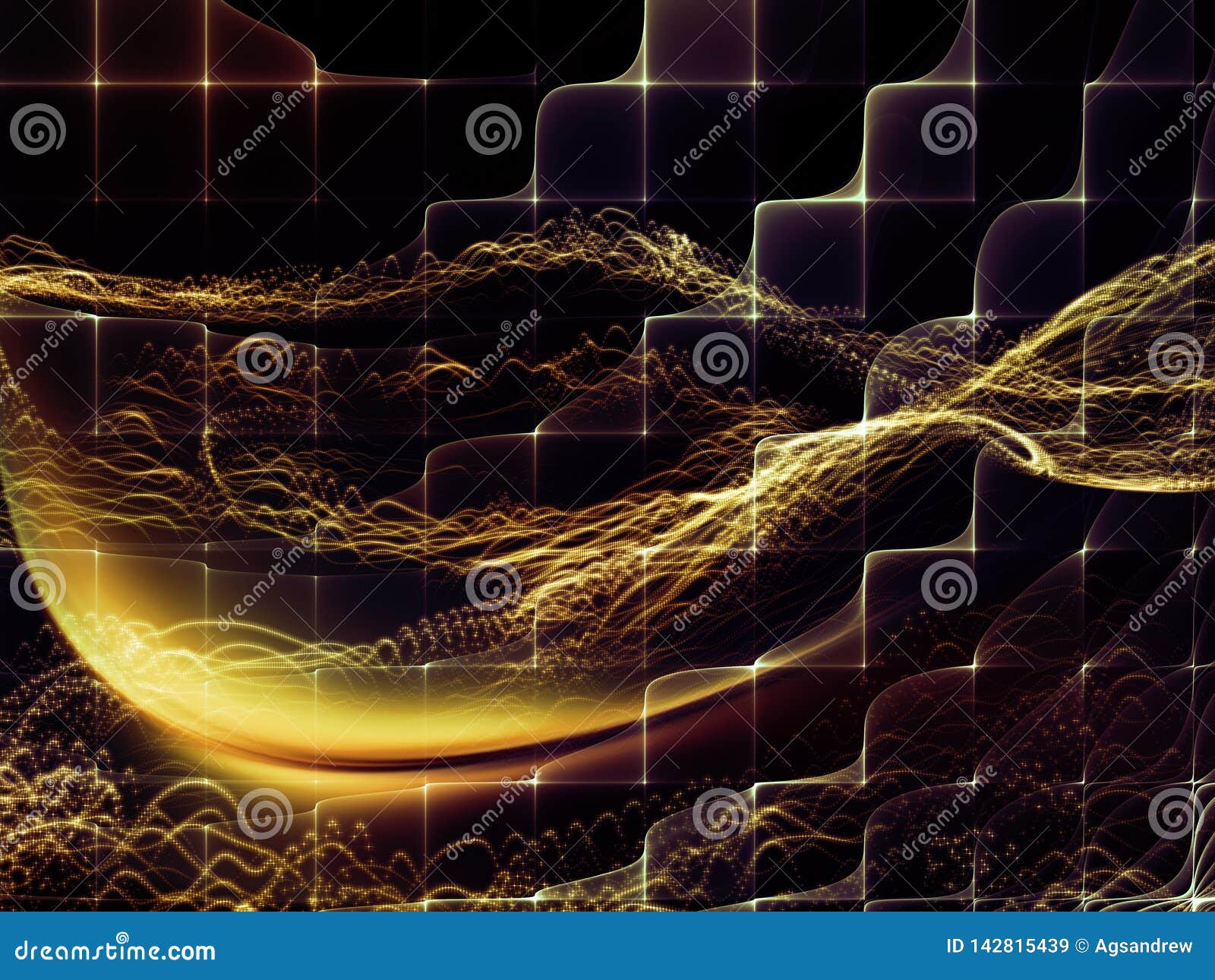 Evolving Virtual World stock illustration. Illustration of detail