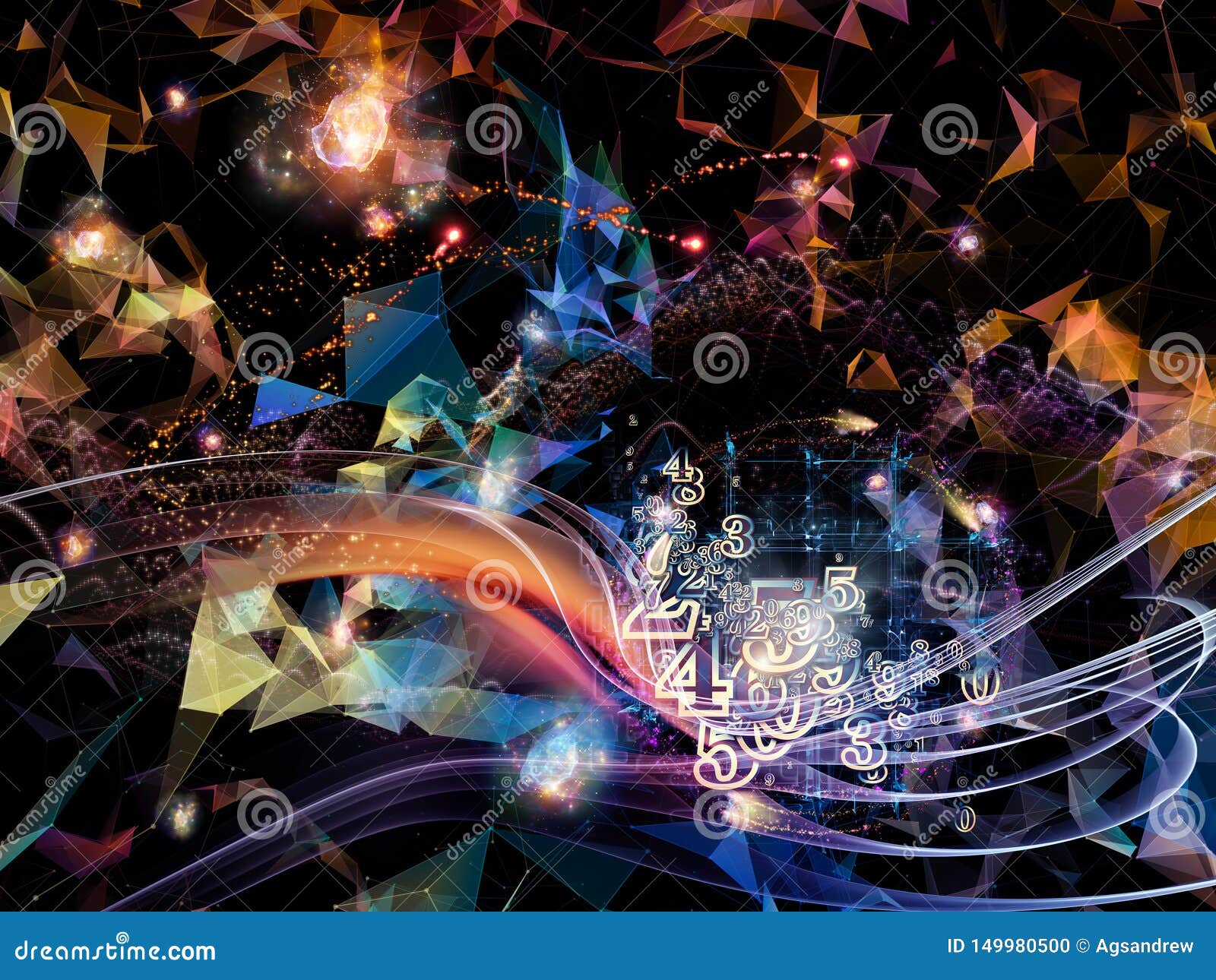 Evolving Virtual World stock illustration. Illustration of dimensional