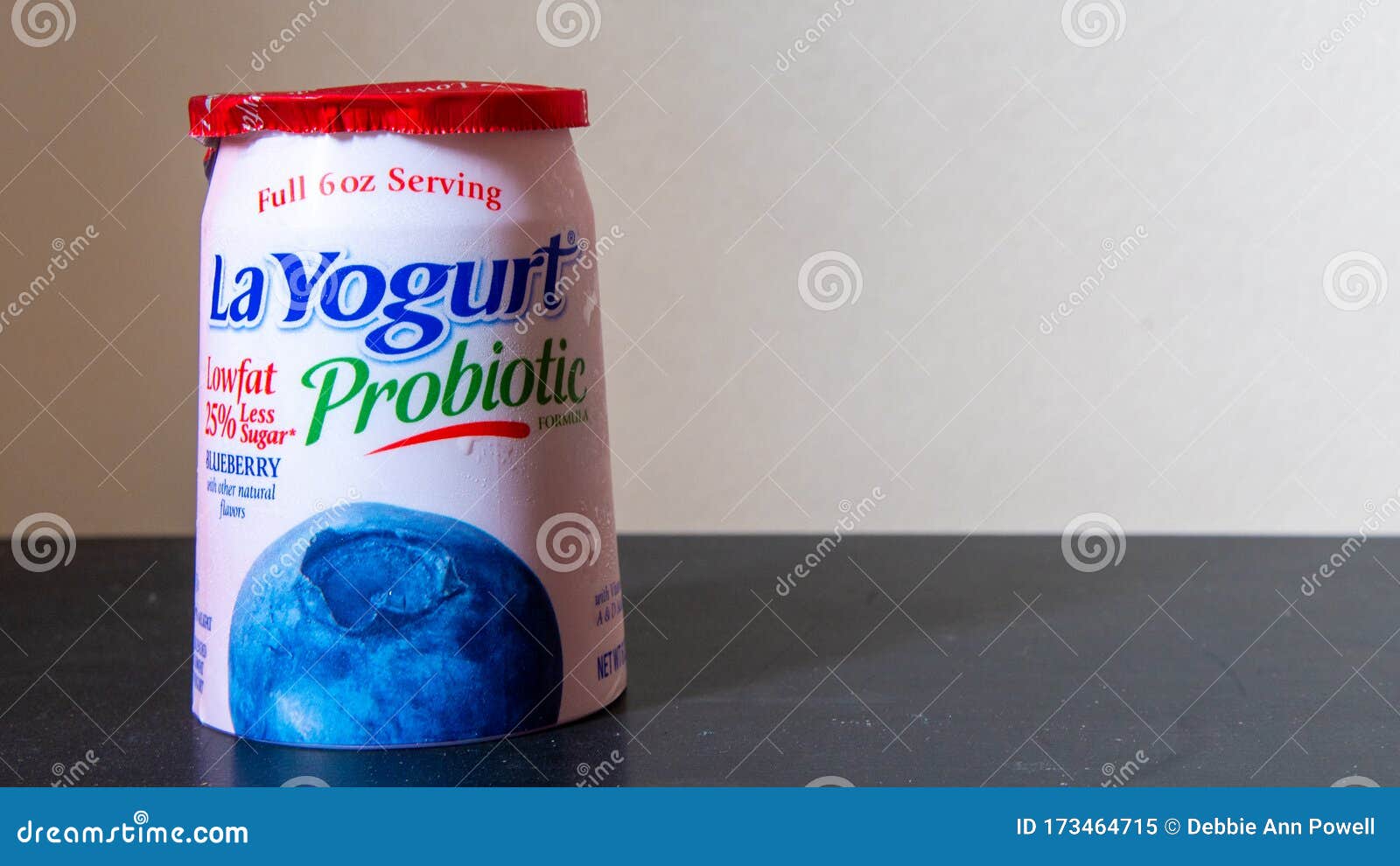 Ew Unopened Container of La Yogurt Brand Blueberry Probiotic Low-fat 25