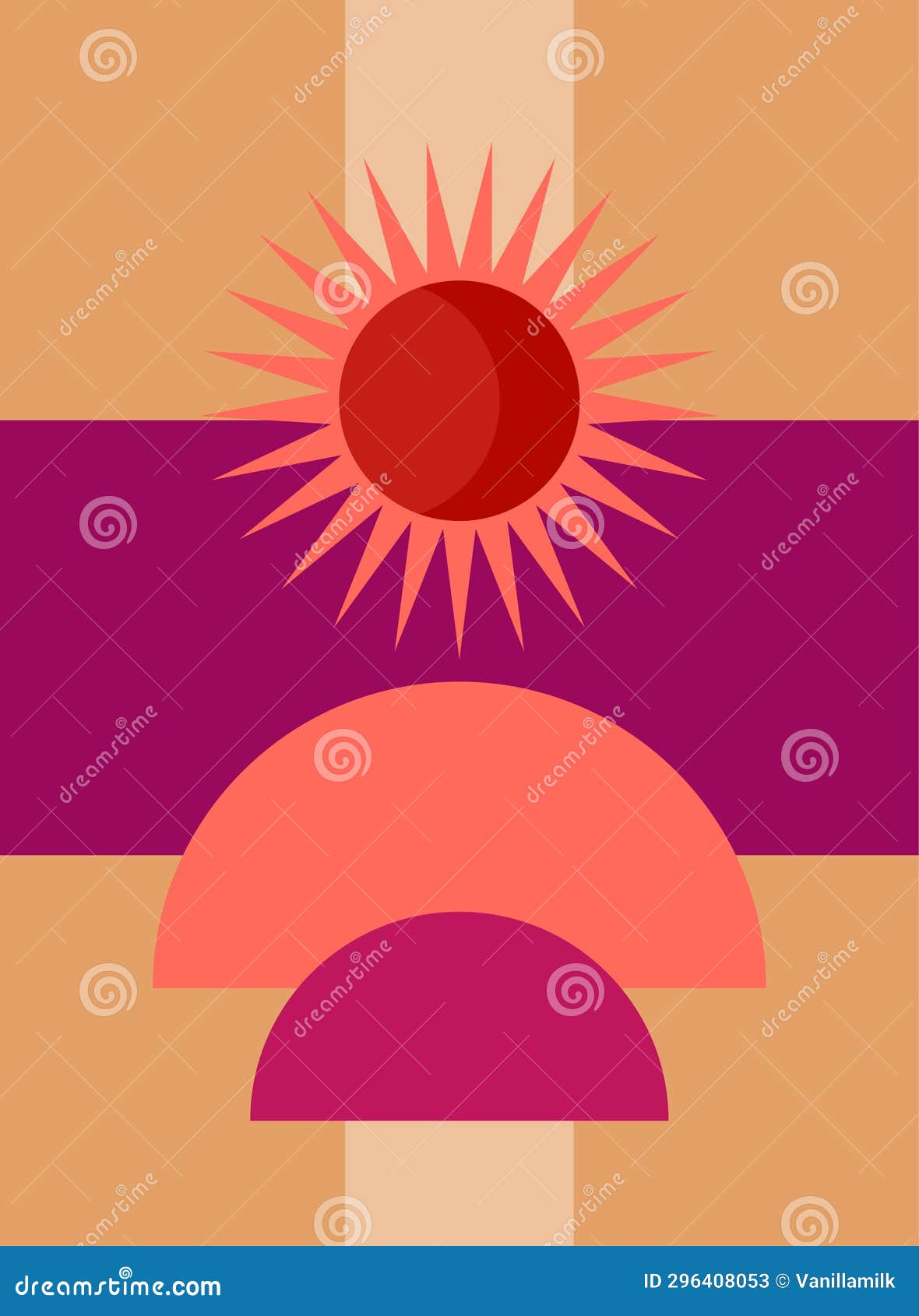 minimalist bright colored boho natural tones abstract stylish trendi graphic pattern background