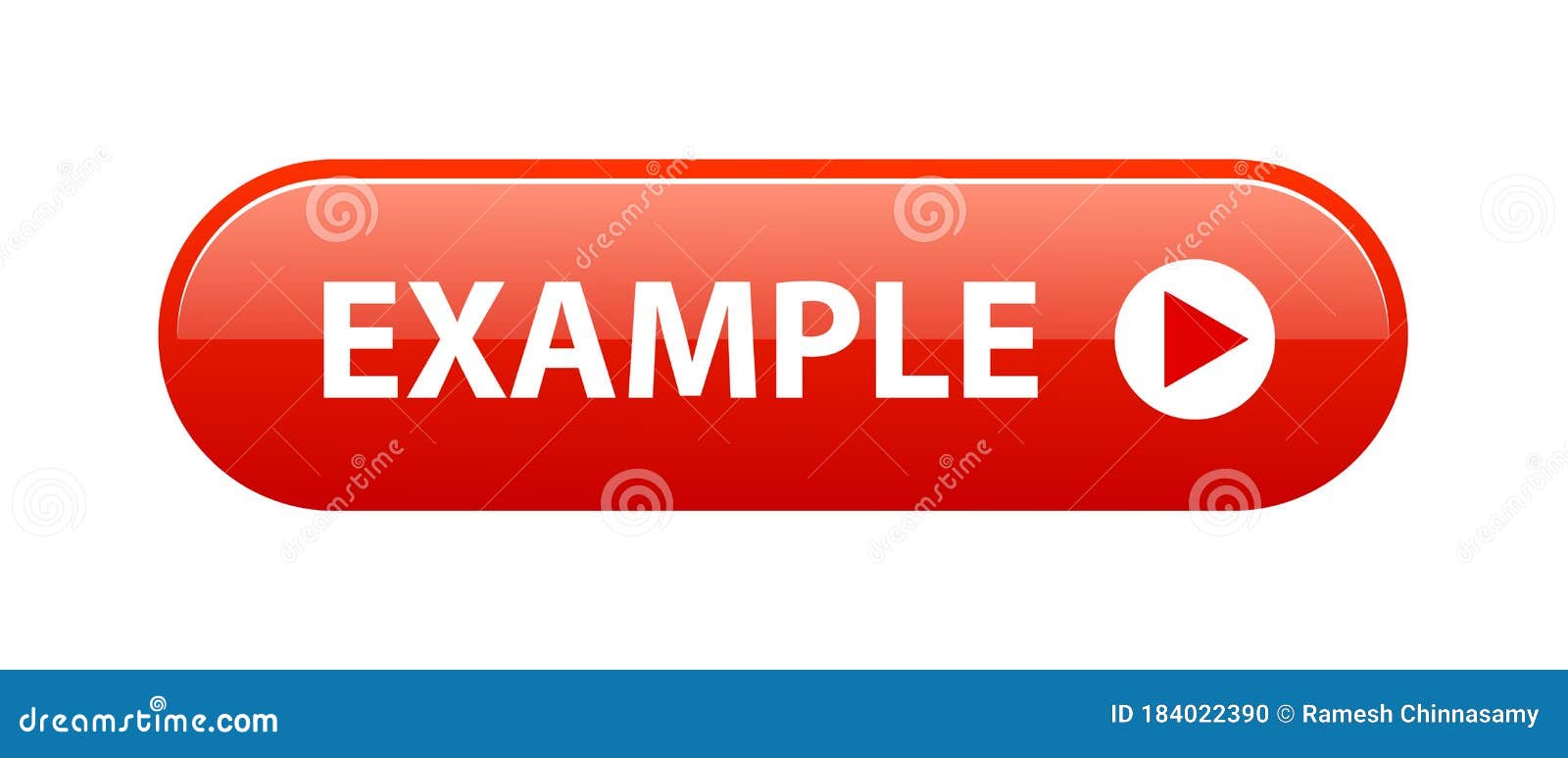 Example button stock vector. Illustration of information - 184022390
