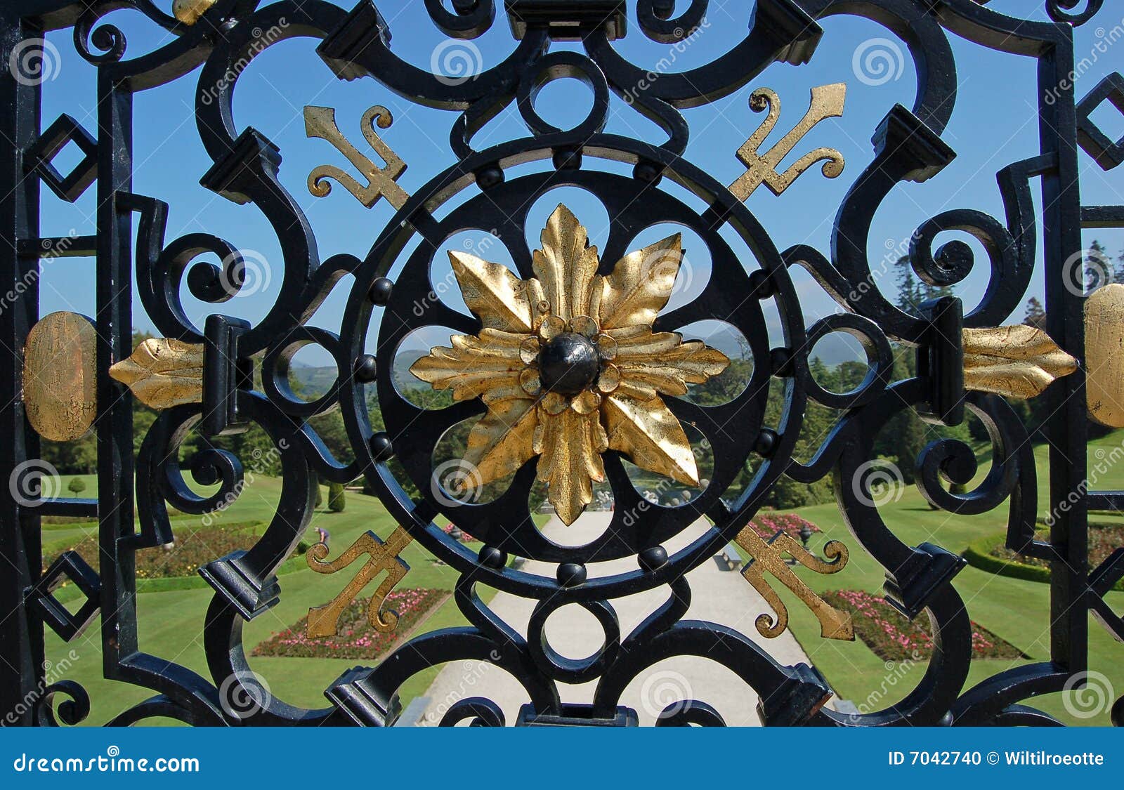 example of craftsmanship wrought iron fence