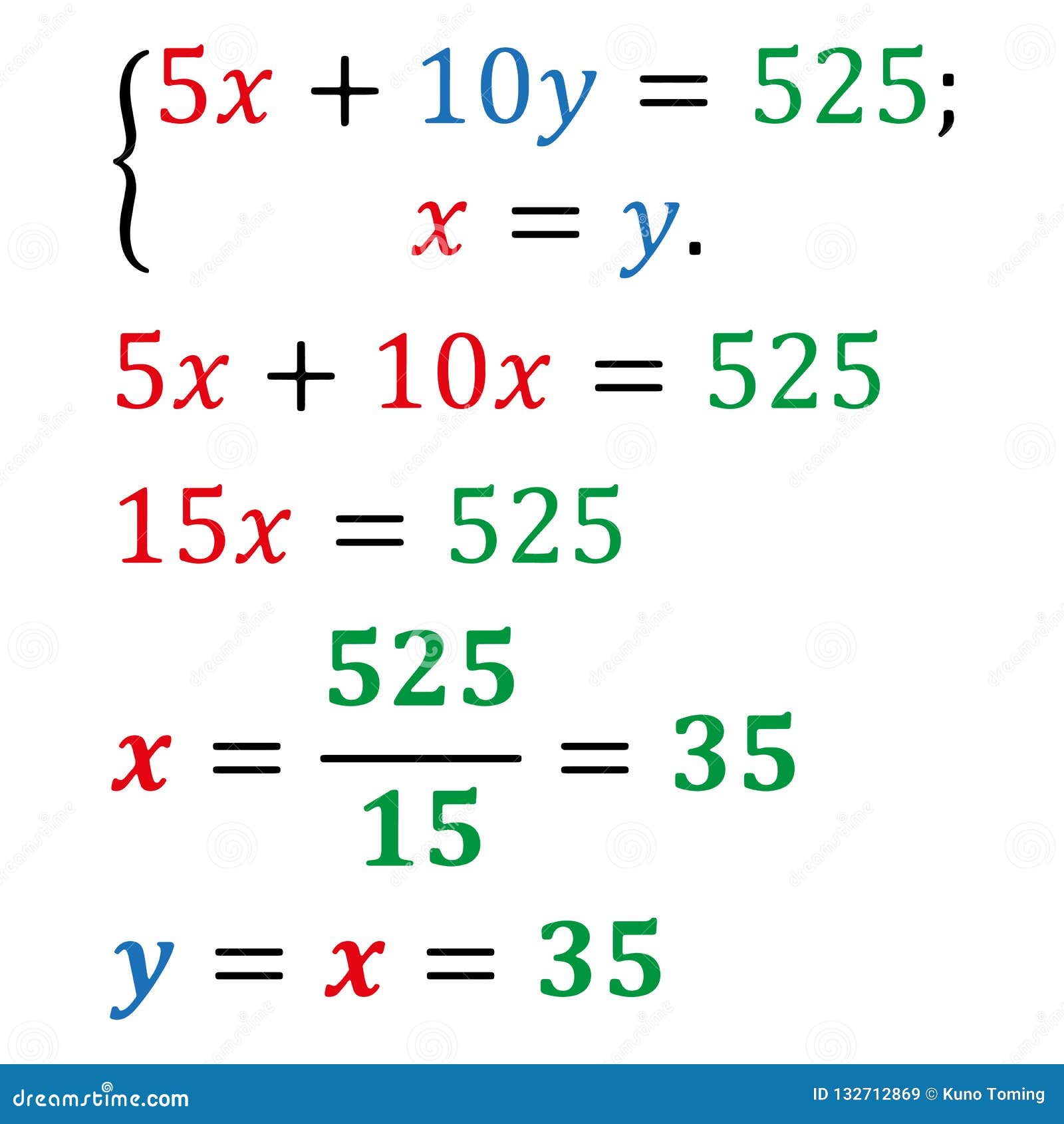 how to solve algebraic equations with 2 variables