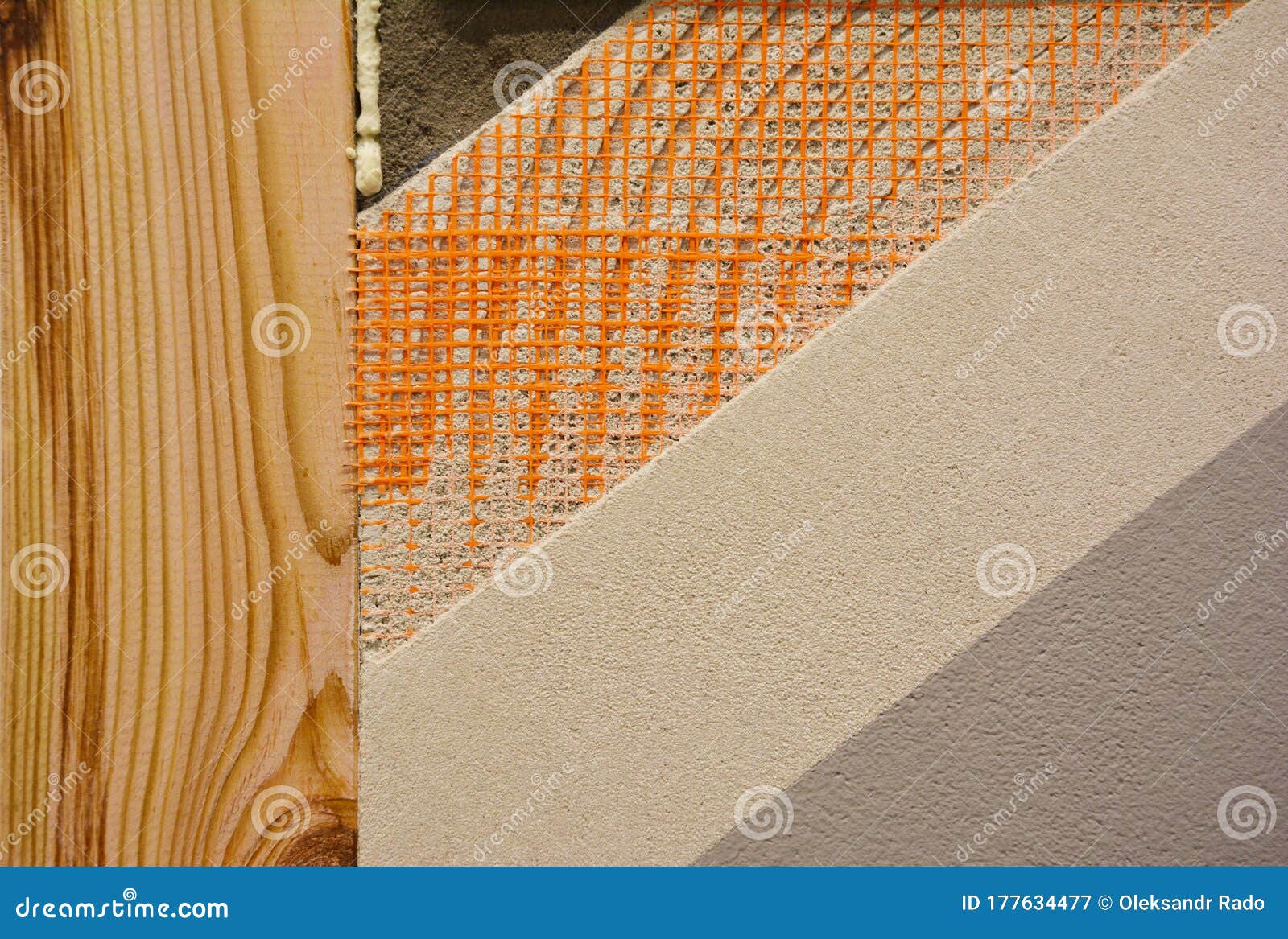 Example of the Wall Finishing Showing All the Layers Thinlayer