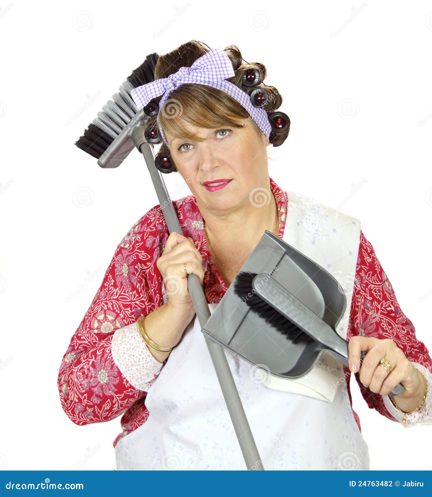 Exasperated Housewife stock photo. Image of unfashionable - 24763482