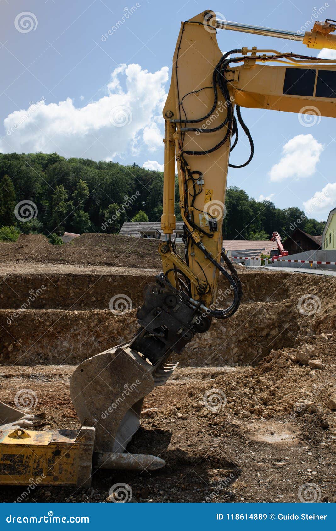 Excavation for a new house stock image. Image of civil 118614889