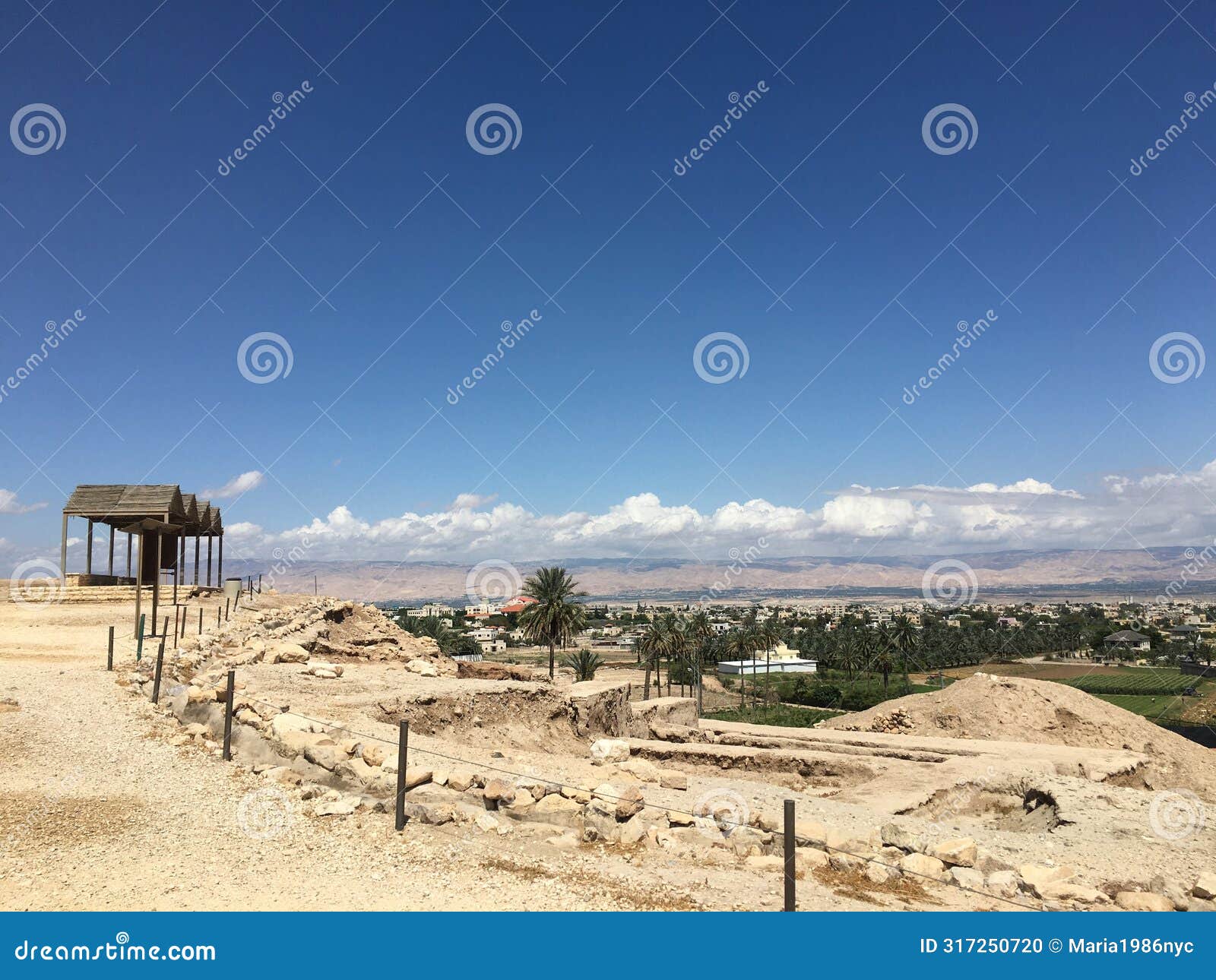 excavations of ancient jericho in palestine.