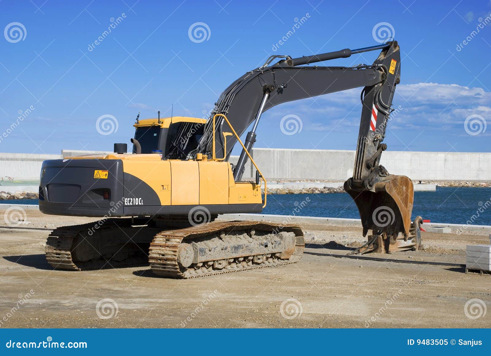 Excavator stock image. Image of equipment, tractor, truck 9483505