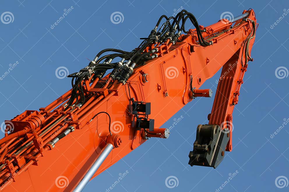 Excavator arm stock image. Image of technology, industrial 7136995