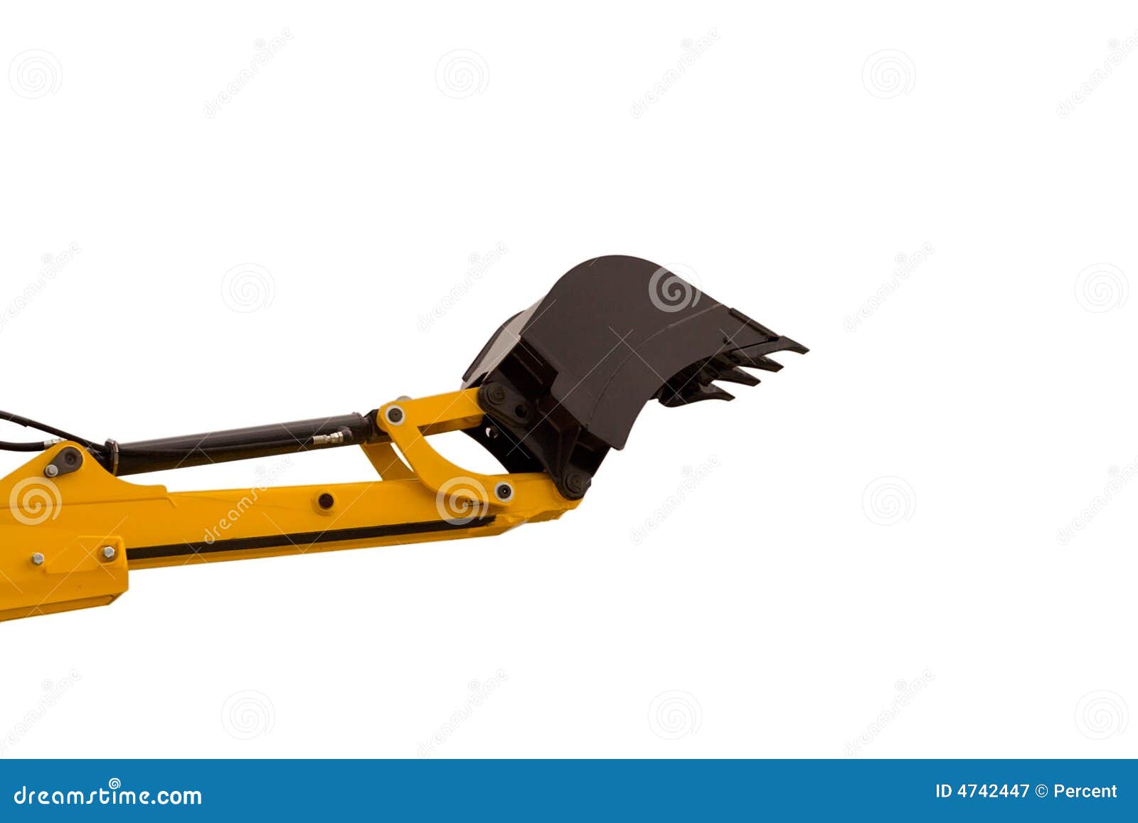 Excavator bucket stock image. Image of machinery, building 4742447