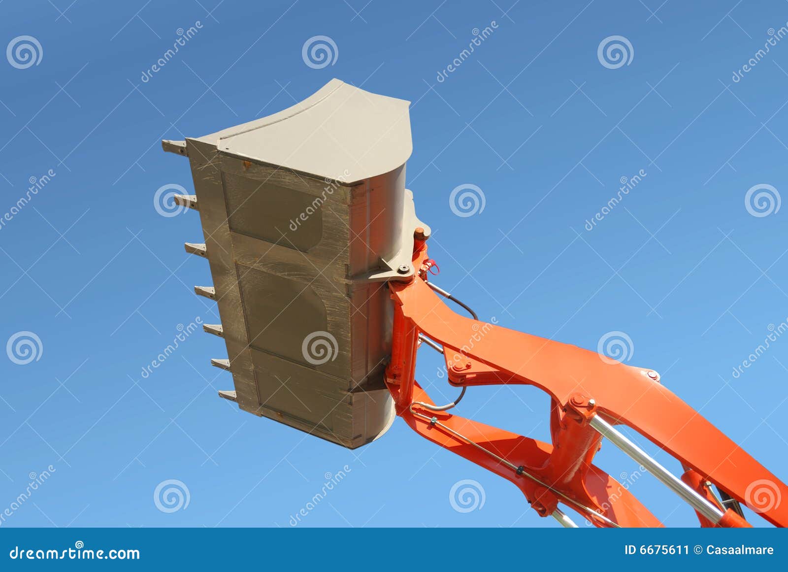 Excavator bucket or shovel stock image. Image of side 6675611