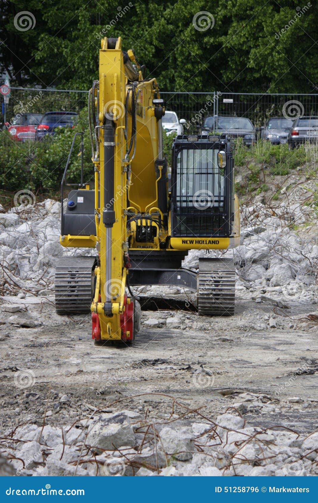 Excavator editorial photo. Image of construction, boulevard 51258796