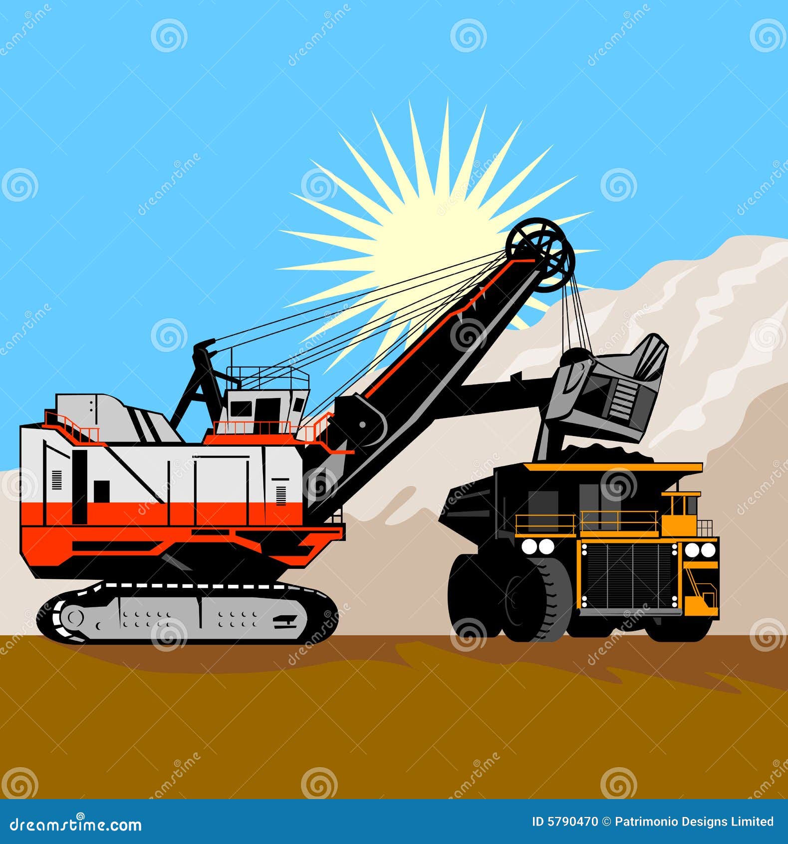 Excavator Truck Stock Illustrations 7,439 Excavator Truck Stock