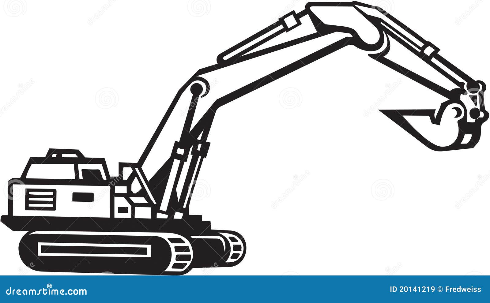 Excavator Illustration stock vector. Illustration of backhoe - 20141219