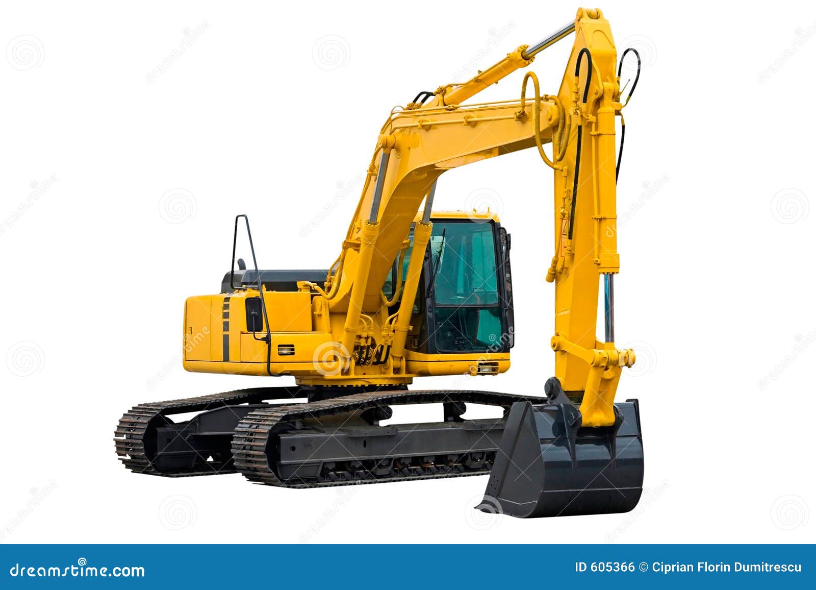 Excavator With Long Arm Royalty Free Stock Image Image 605366