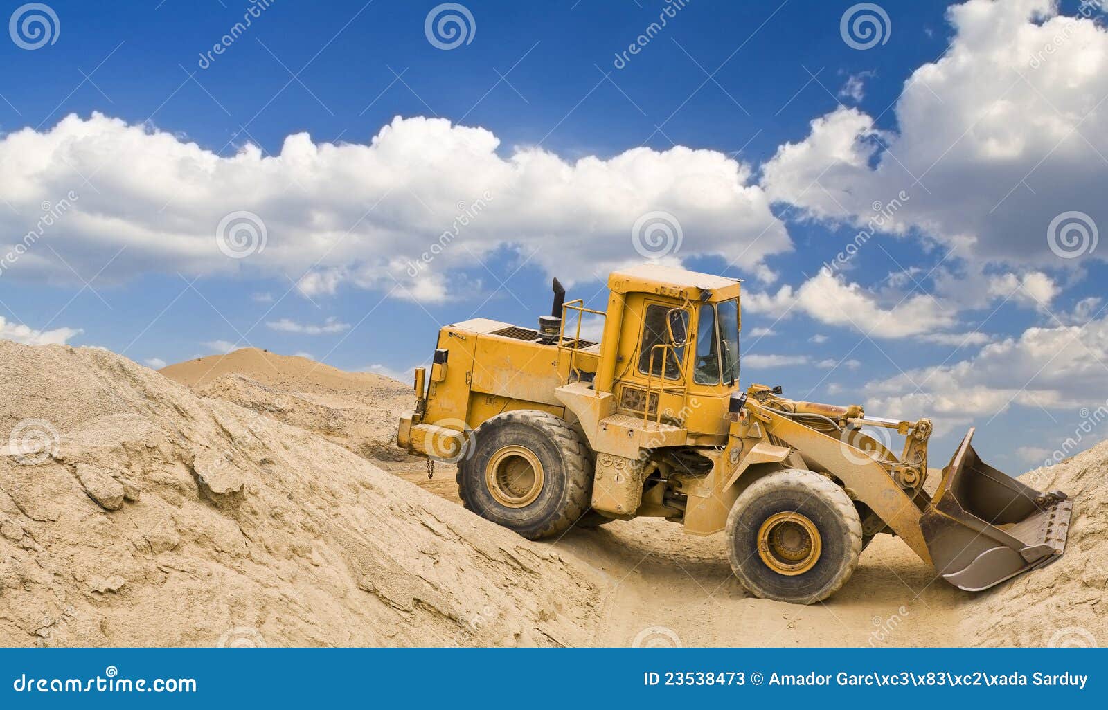 Excavator in quarry stock image. Image of loader, machine 23538473