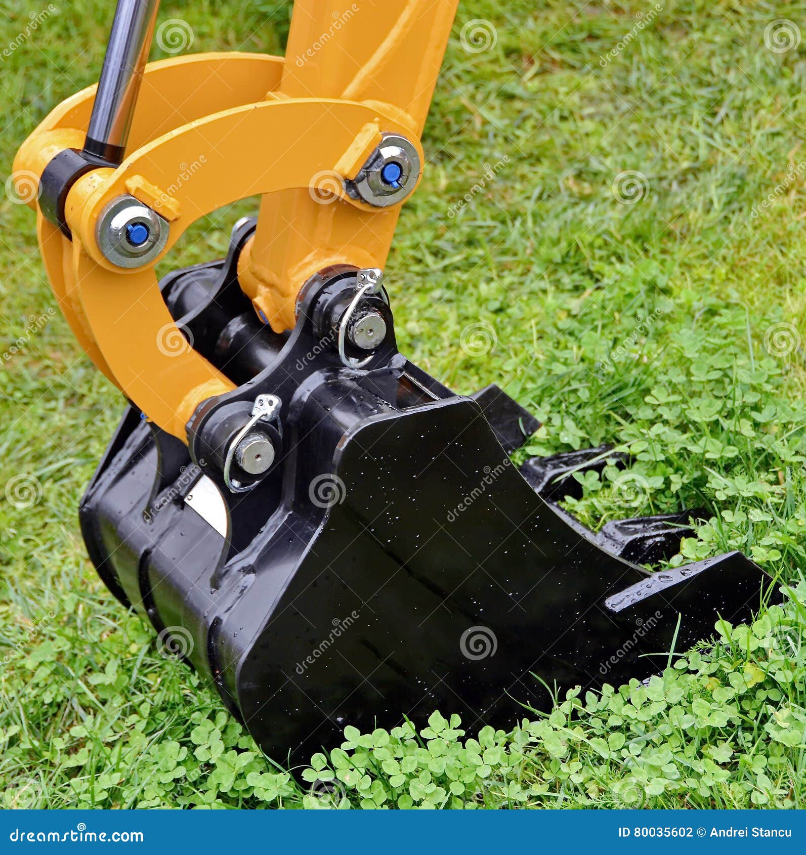 Excavator scoop stock photo. Image of construct, black 80035602