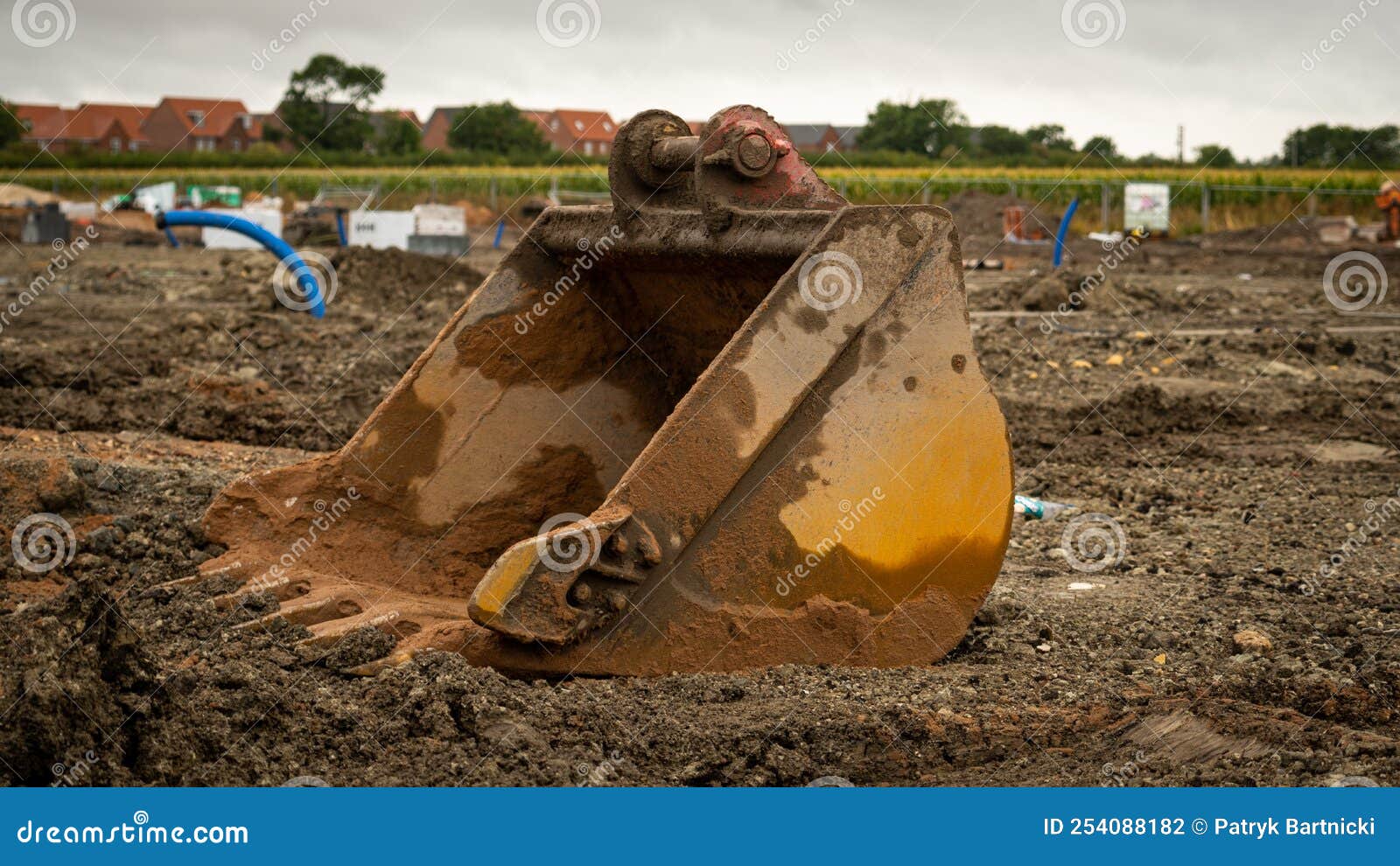 Excavator Tool on the Ground at Construction Stock Photo Image of