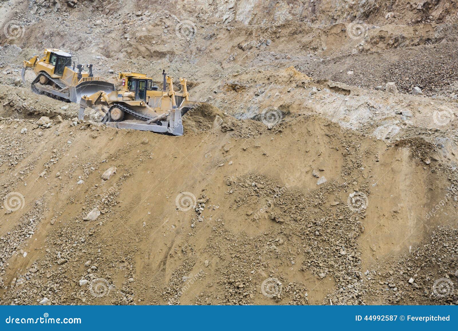 Excavator Tractors Moving Dirt Stock Image Image of dirt, development