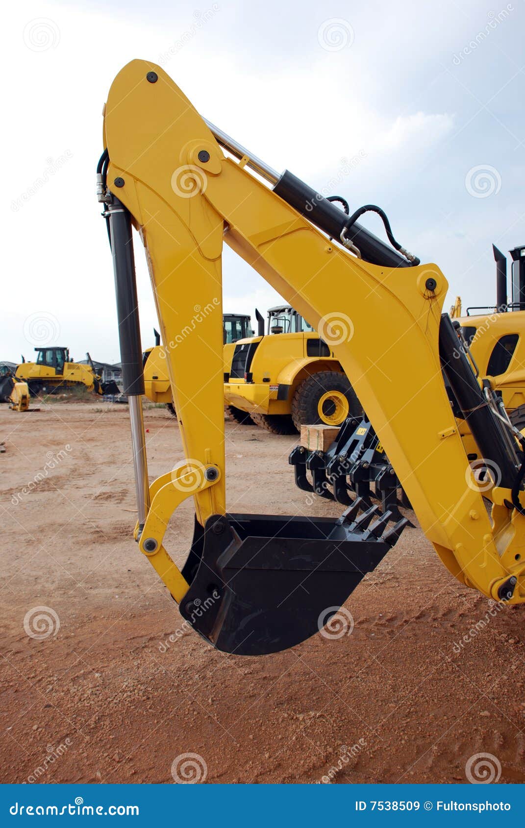 Excavators Arm stock image. Image of dredge, equipment 7538509
