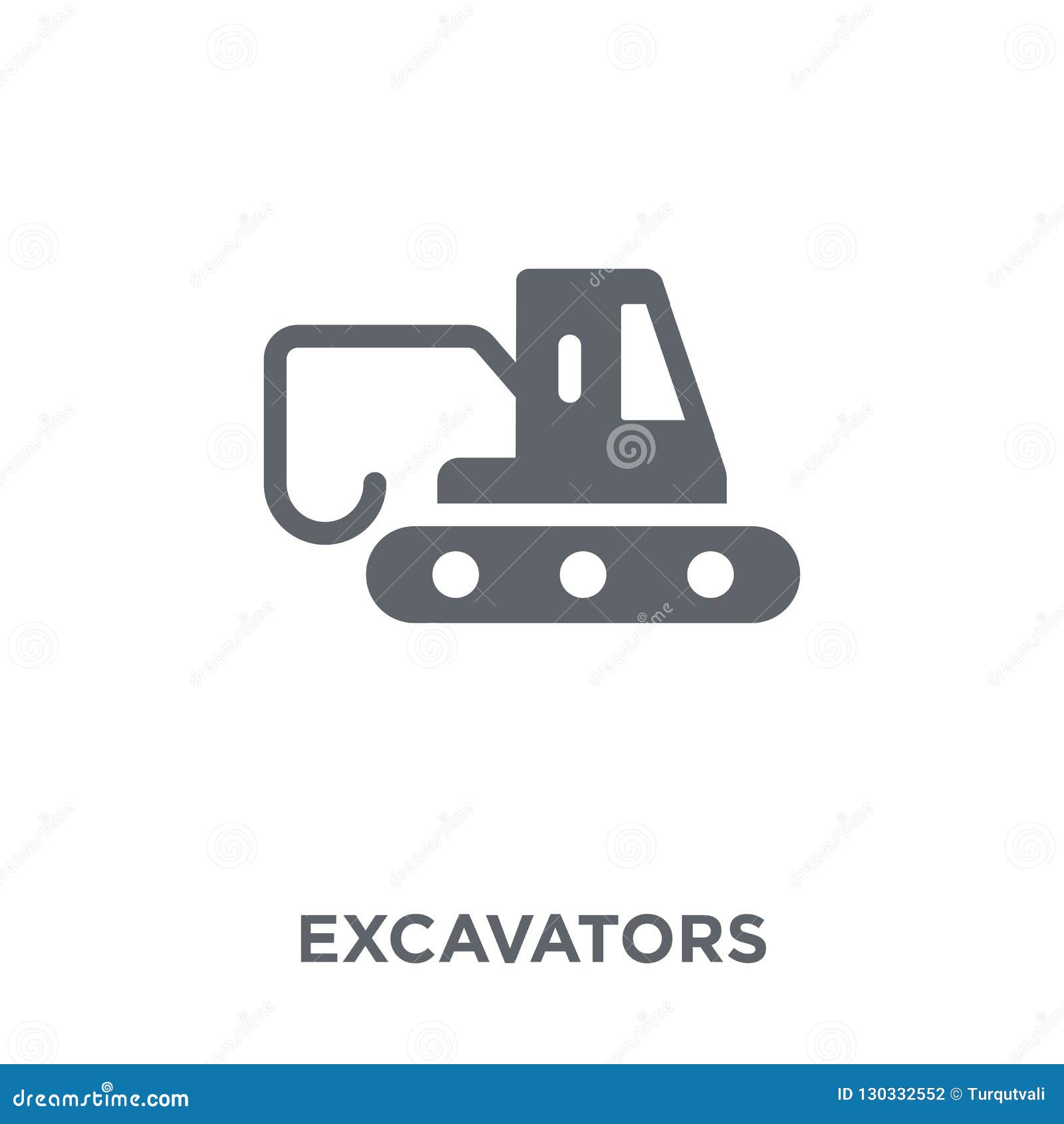 Download Excavators Icon From Transportation Collection. Stock ...