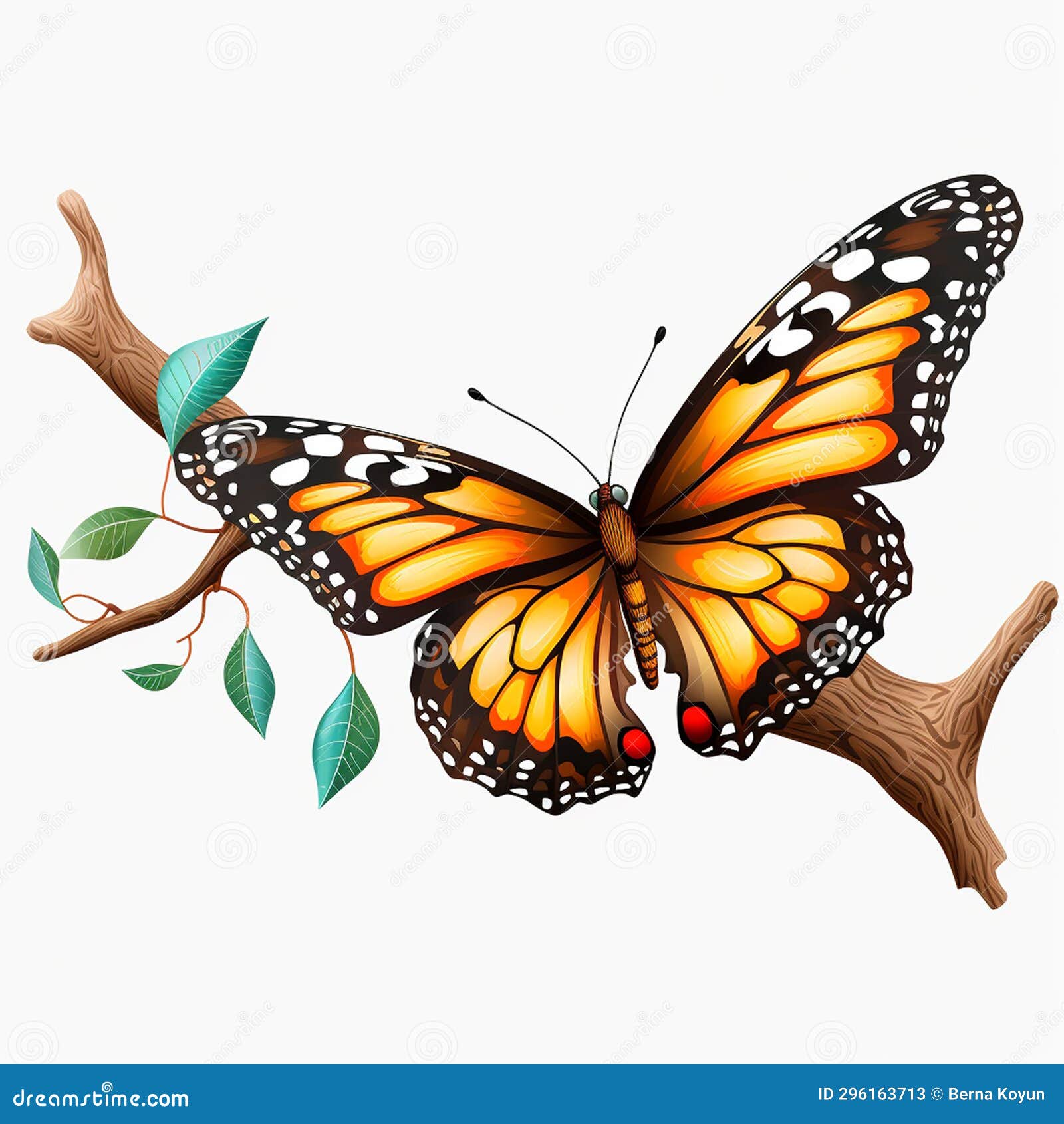 Excellent Butterfly Collage Flight of Colors Stock Illustration