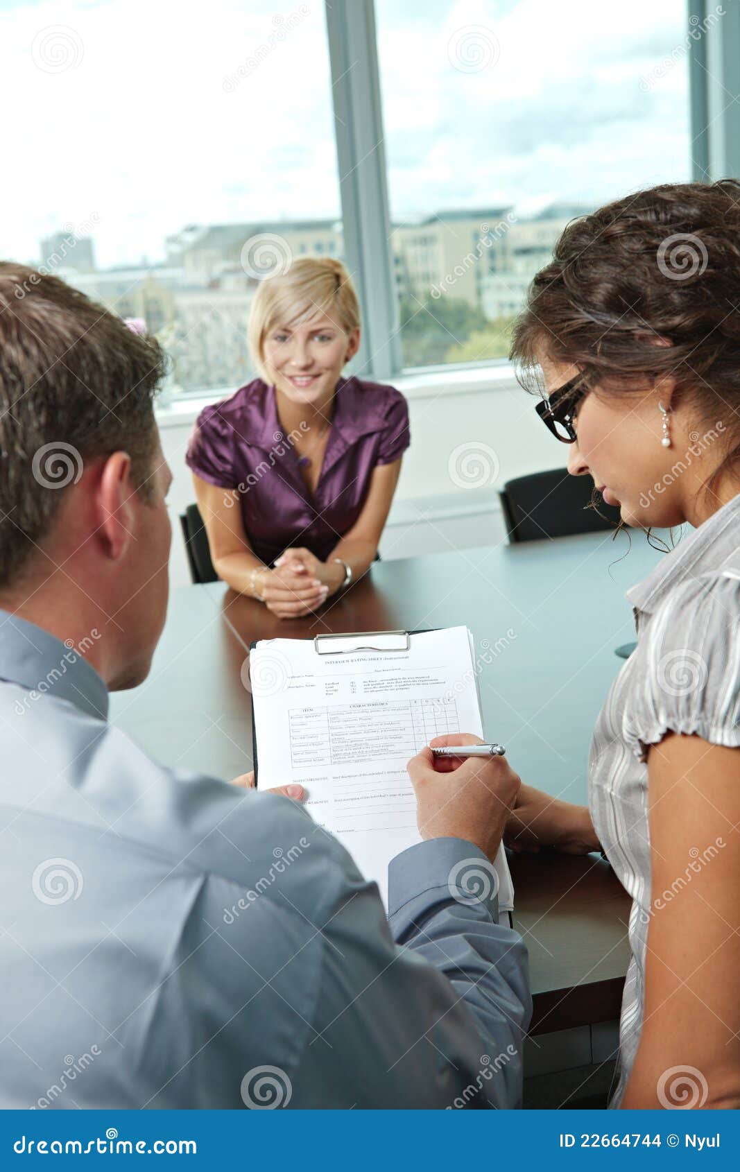 Excellent job interview stock photo. Image of ...