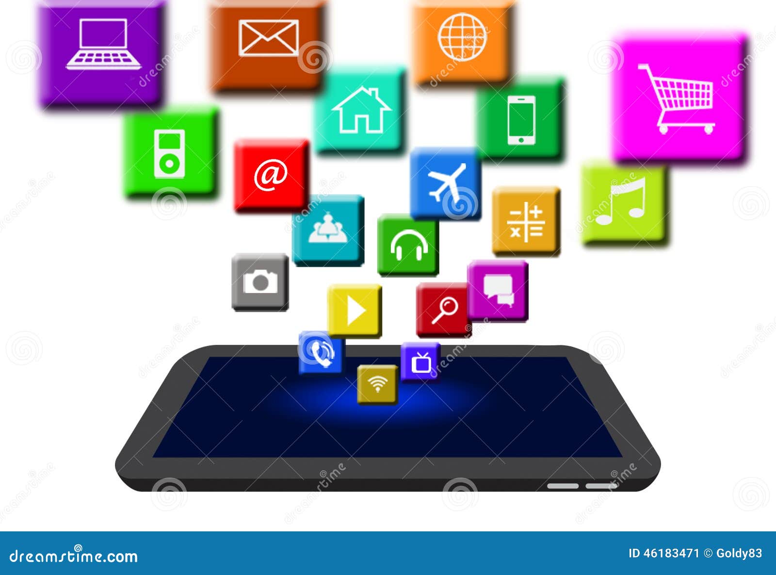 Exchange apps stock illustration. Illustration of element 46183471
