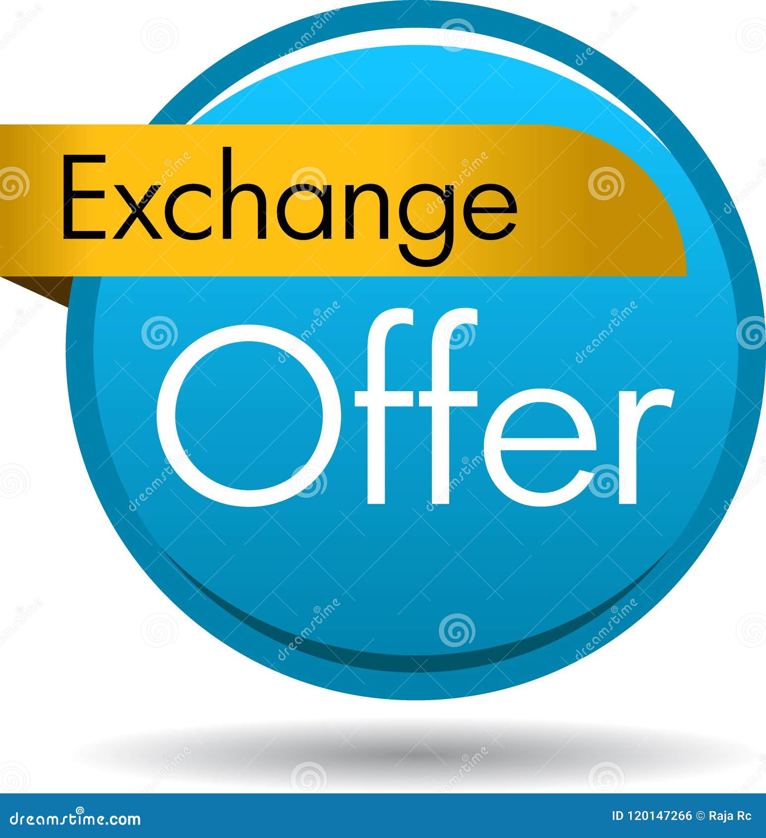 Exchange offer button stock vector. Illustration of background 120147266
