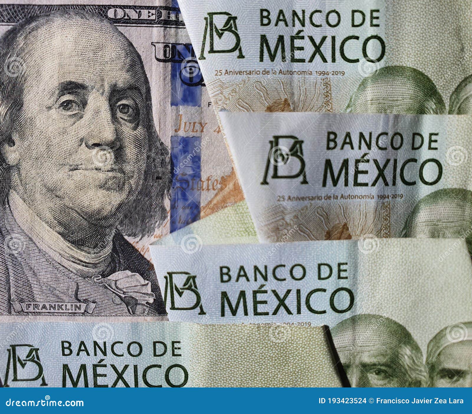 Exchange Rate Of Mexican Peso And American Dollar Stock Photo Image exchange-rate-of-mexican-peso-and-american-dollar-stock-photo-image